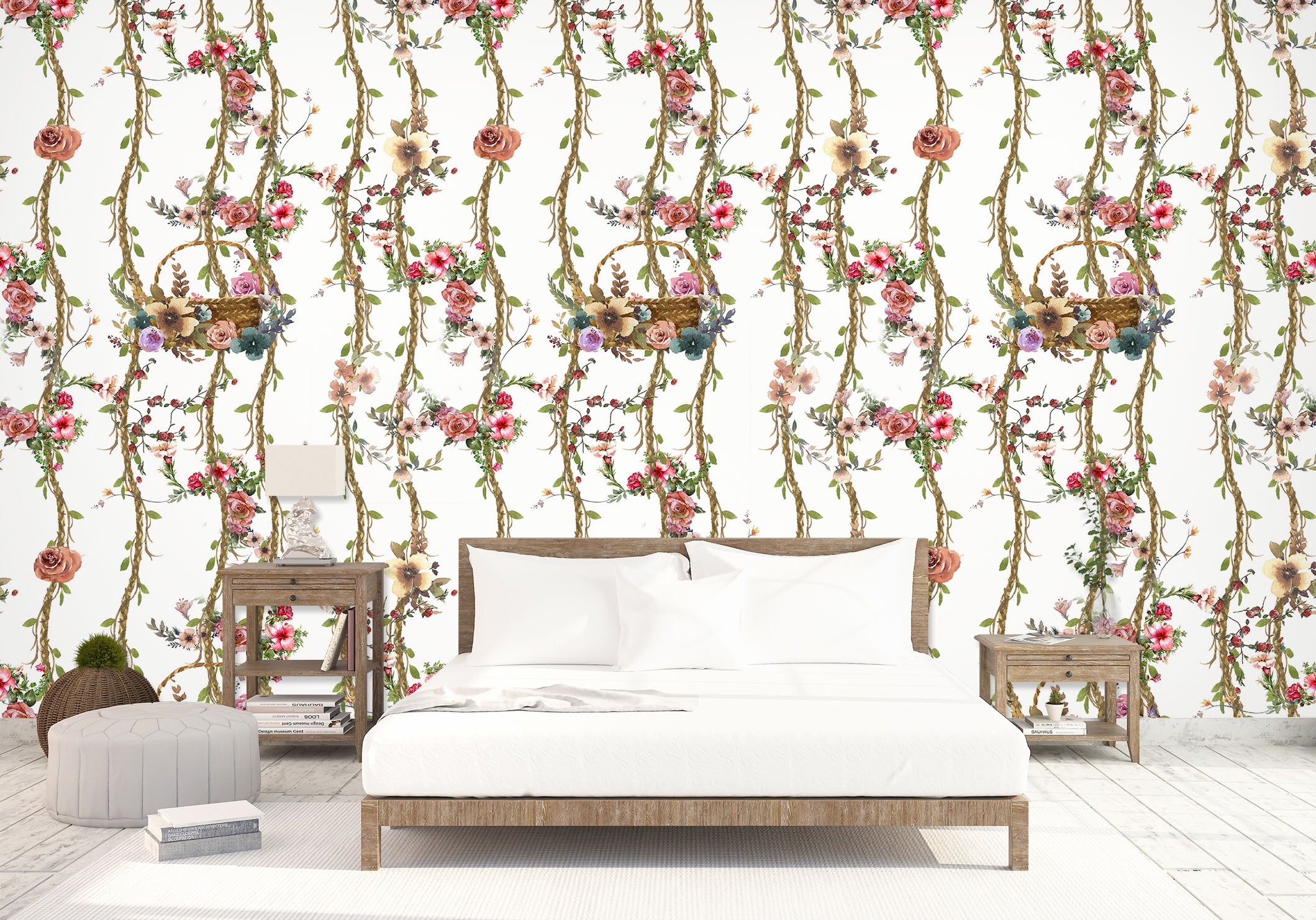 3D Branch Flower 2060 Wall Murals