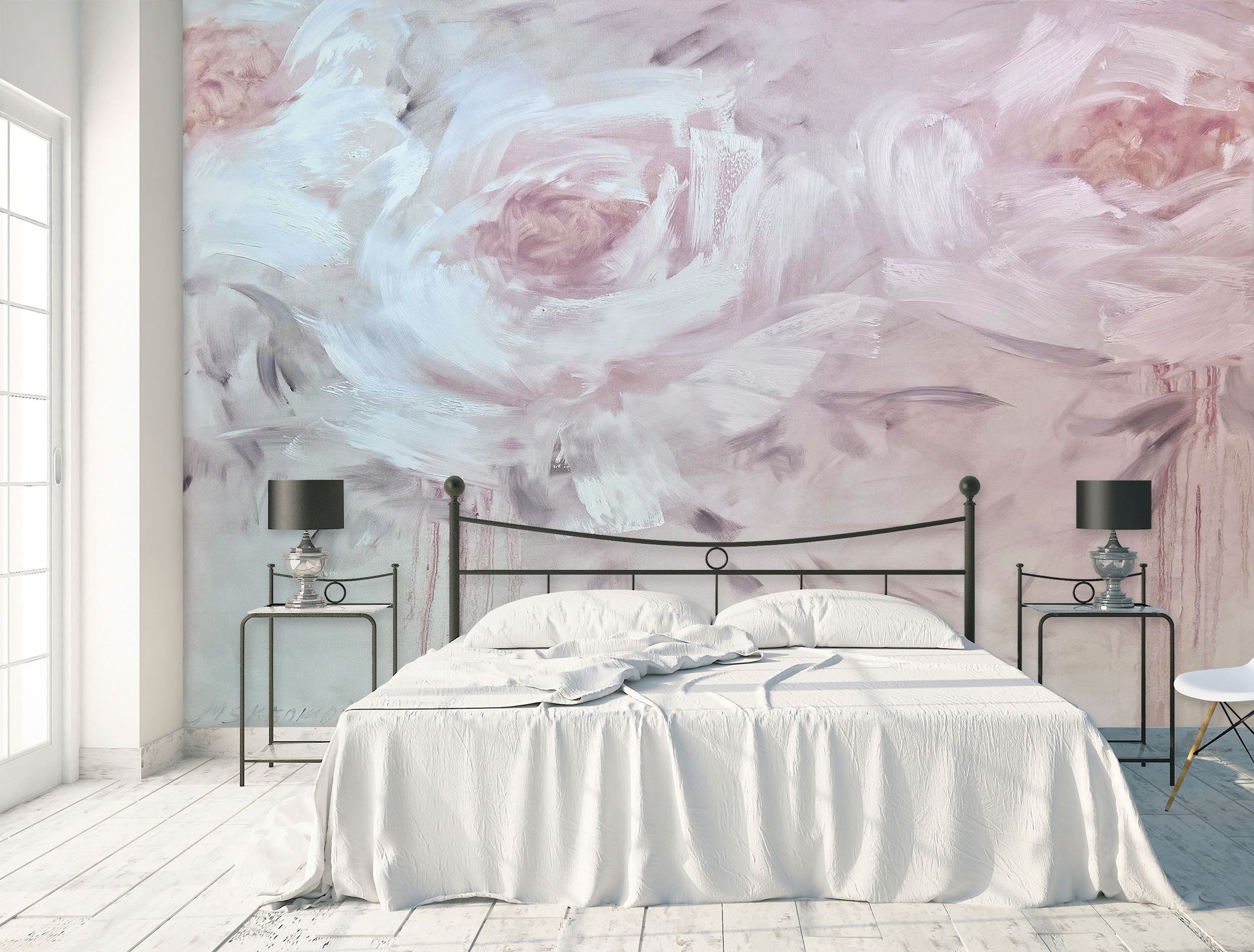 3D Pink Flower 2641 Skromova Marina Wall Mural Wall Murals