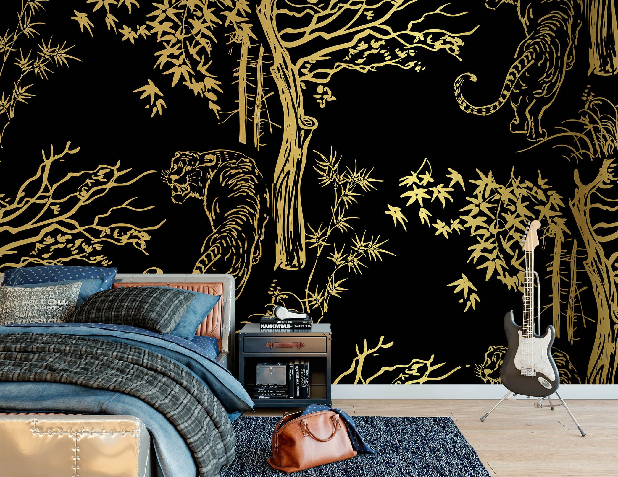 3D Tiger Tree 1143 Wall Murals