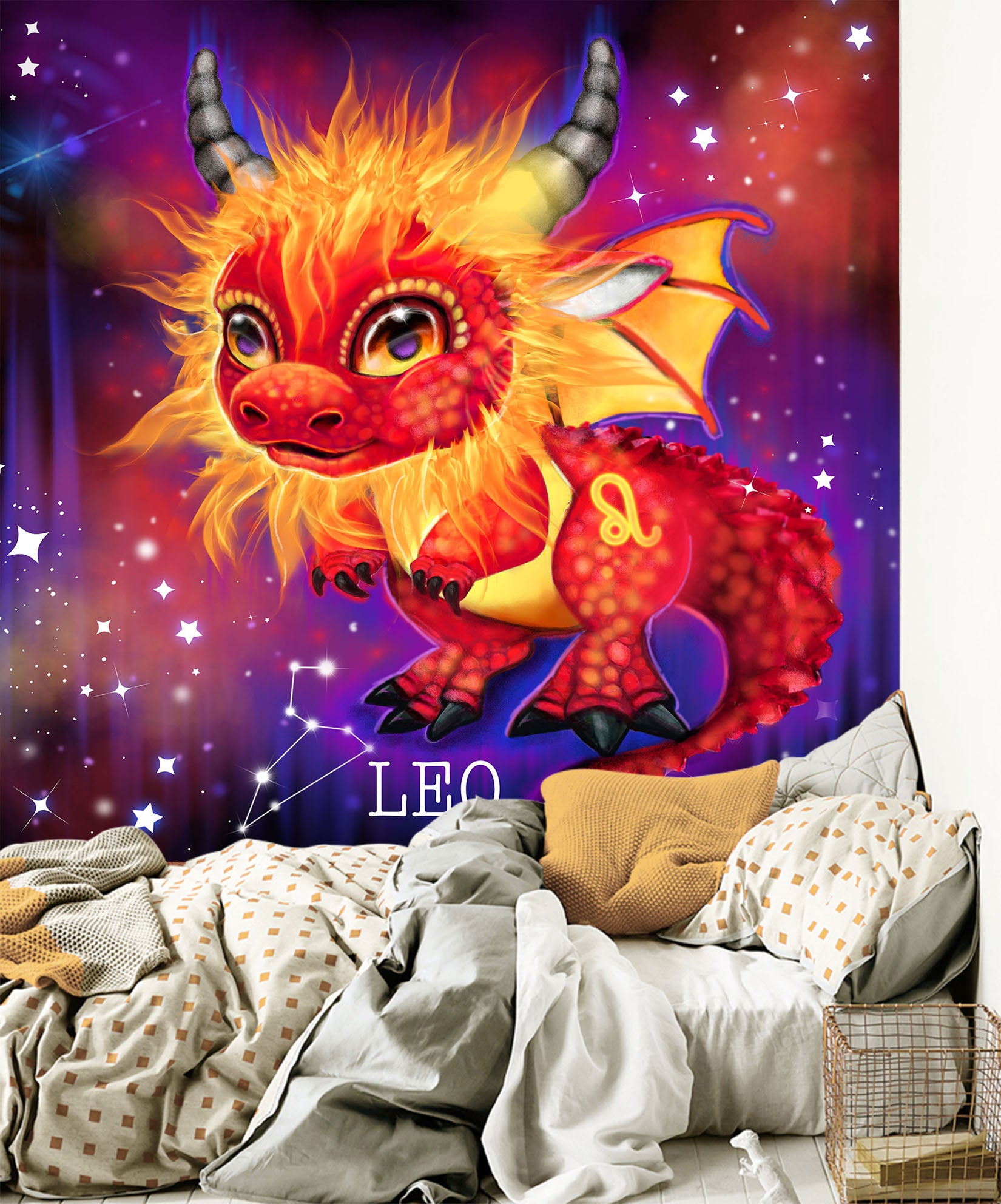 3D Constellation Leo 8404 Sheena Pike Wall Mural Wall Murals