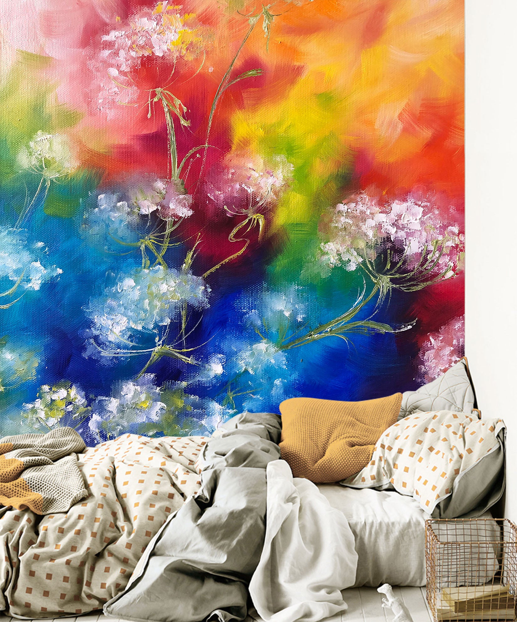 3D Colorful Flower 246 Skromova Marina Wall Mural Wall Murals