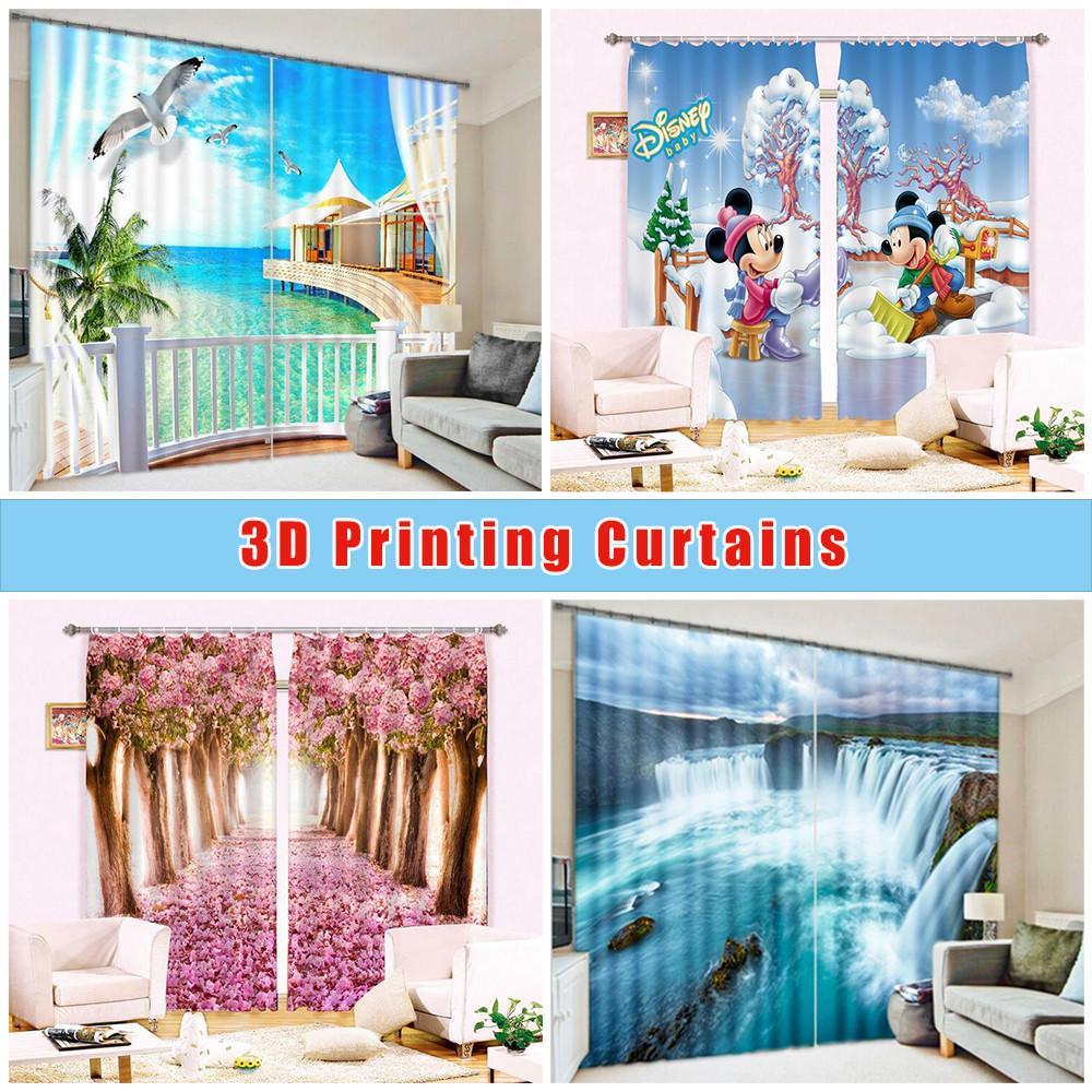3D Bright Moon Flowers Butterflies Curtains Drapes Wallpaper AJ Wallpaper 