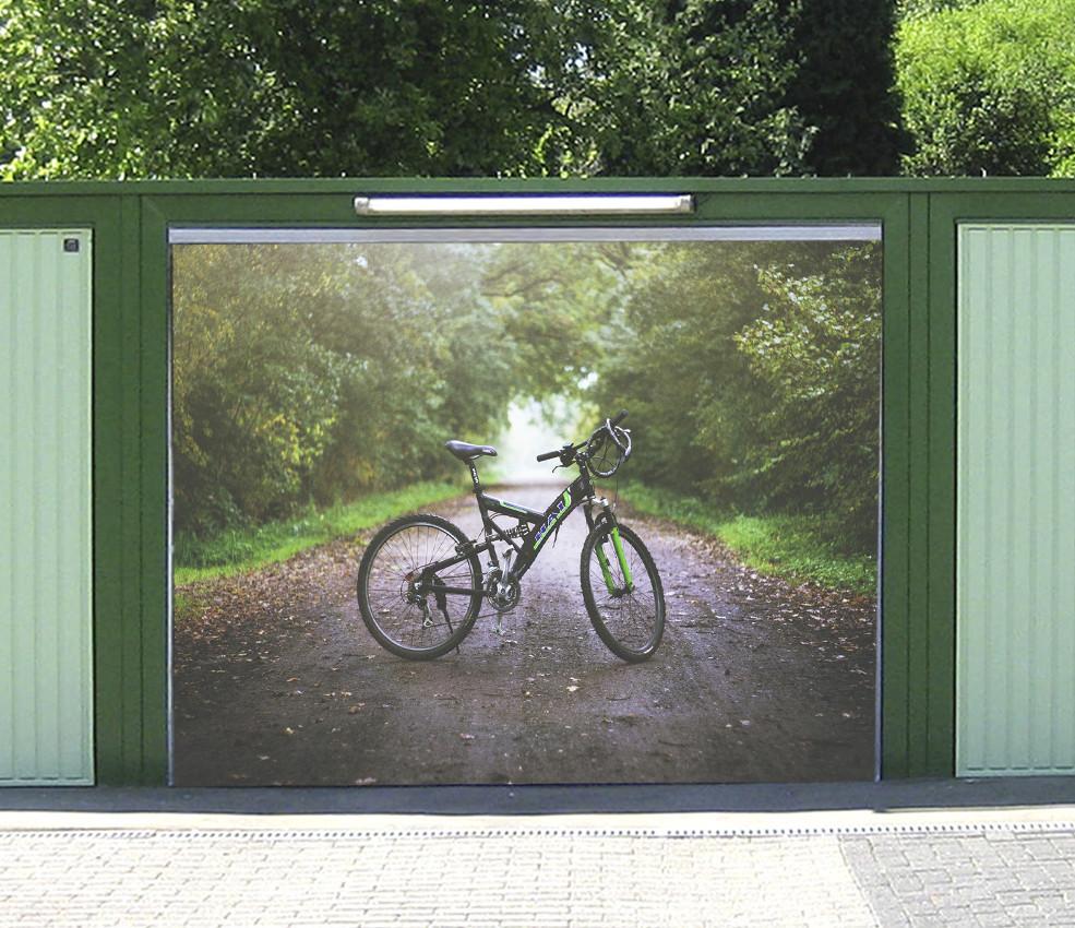 3D Mountain Bike 181 Garage Door Mural Wallpaper AJ Wallpaper 