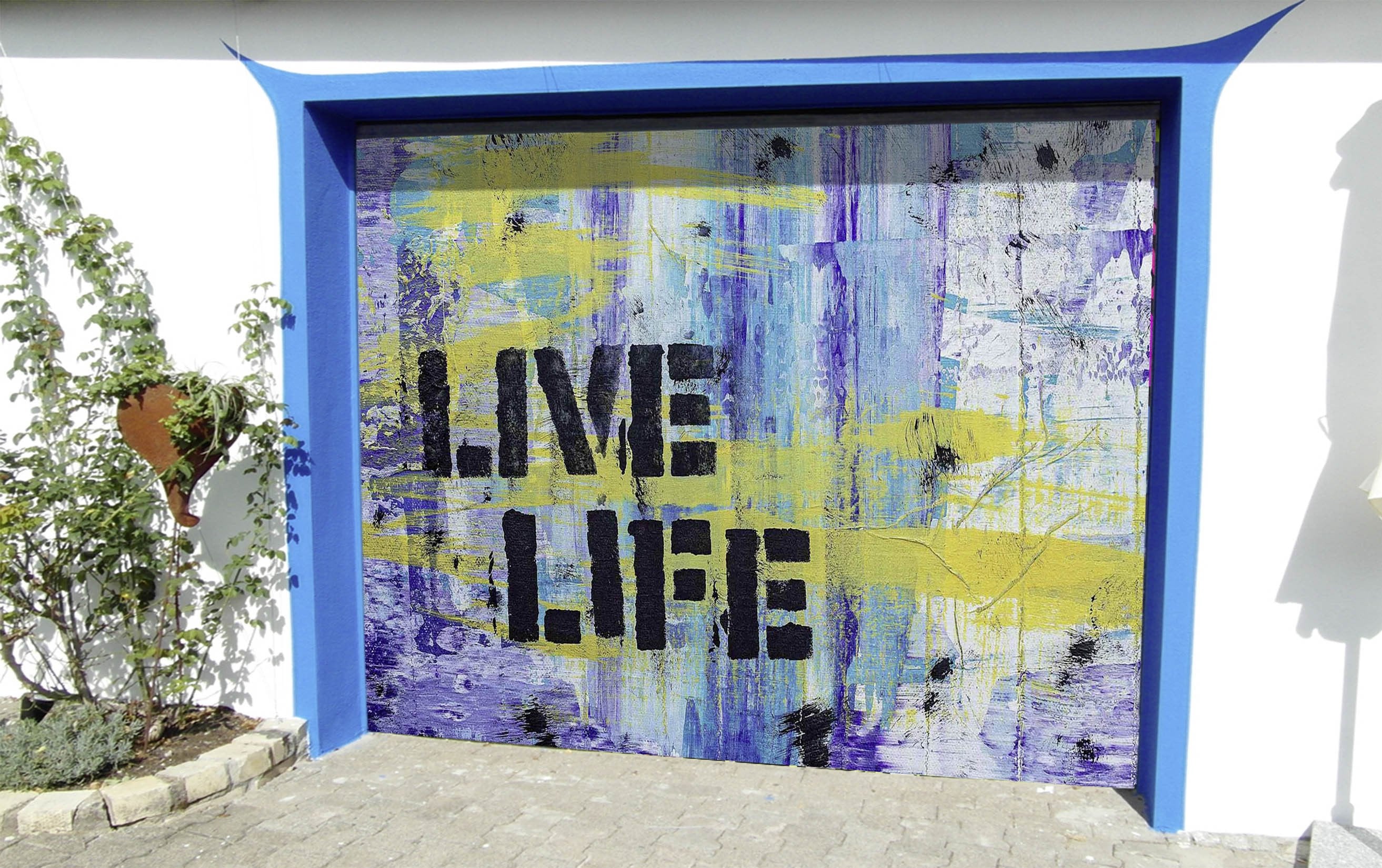 3D Graffiti Slogan 93 Garage Door Mural Wallpaper AJ Wallpaper 