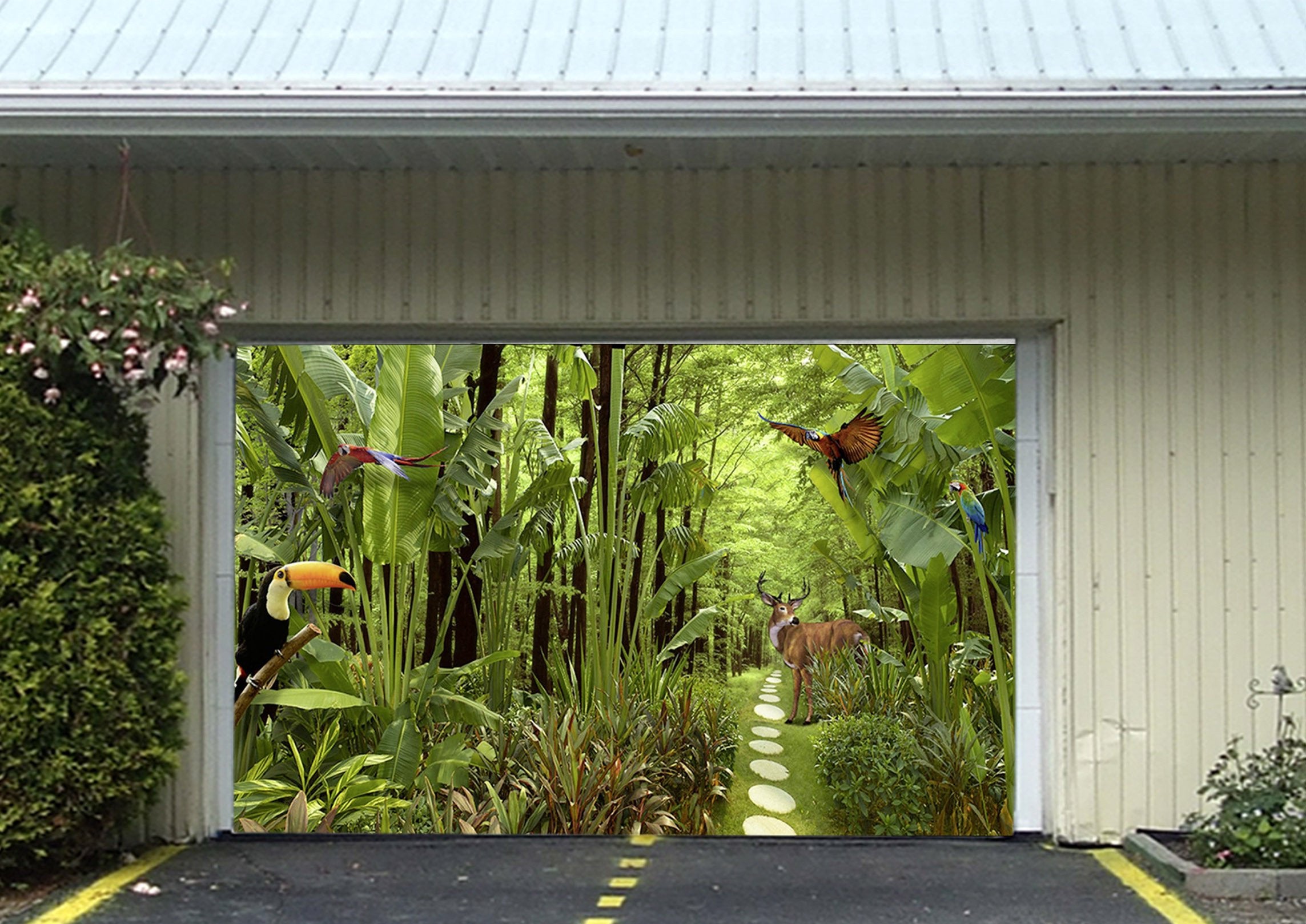 3D Forest Animals 374 Garage Door Mural Wallpaper AJ Wallpaper 