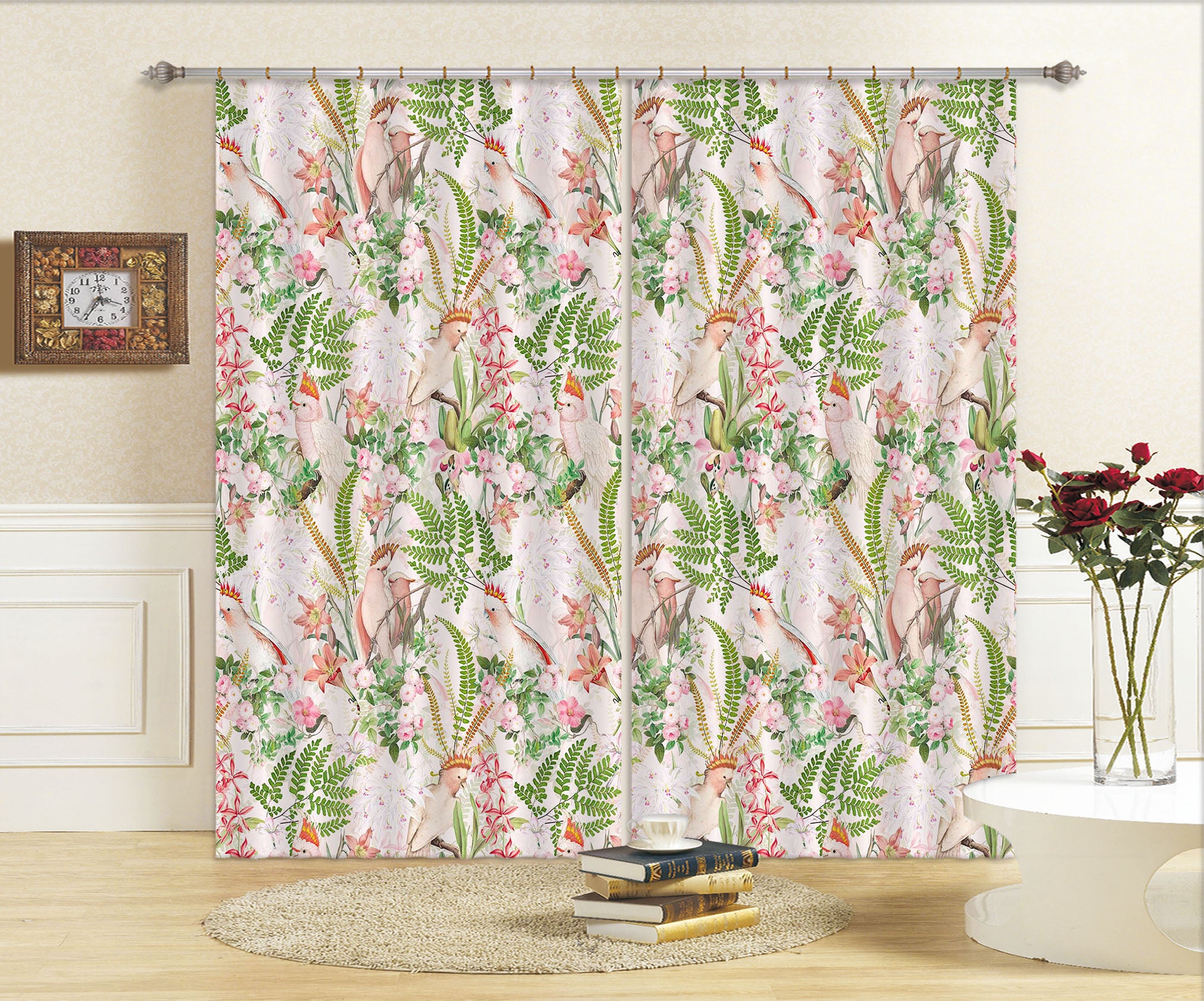 3D Fresh Flowers 127 Uta Naumann Curtain Curtains Drapes