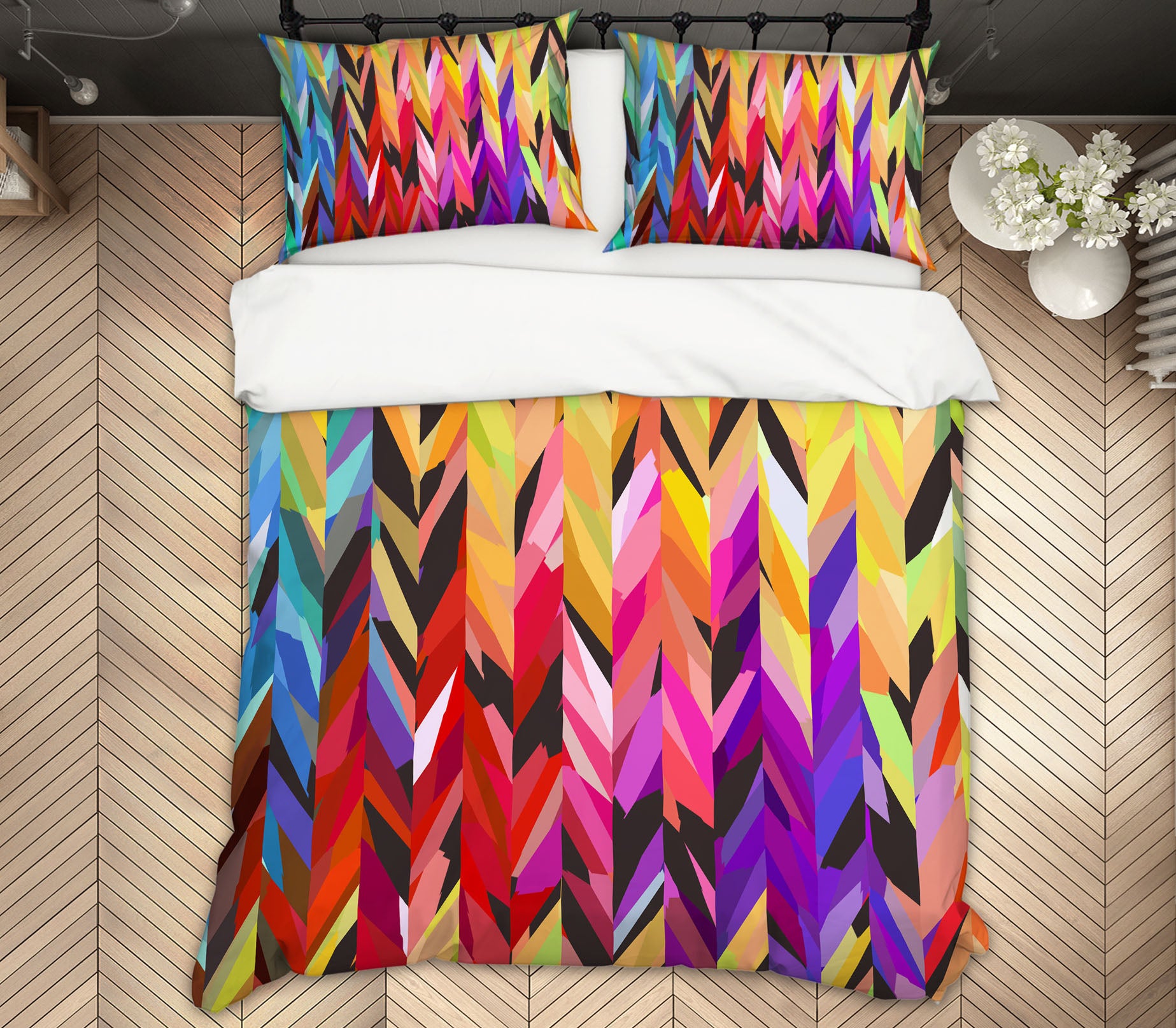 3D Burst of Color 20118 Shandra Smith Bedding Bed Pillowcases Quilt