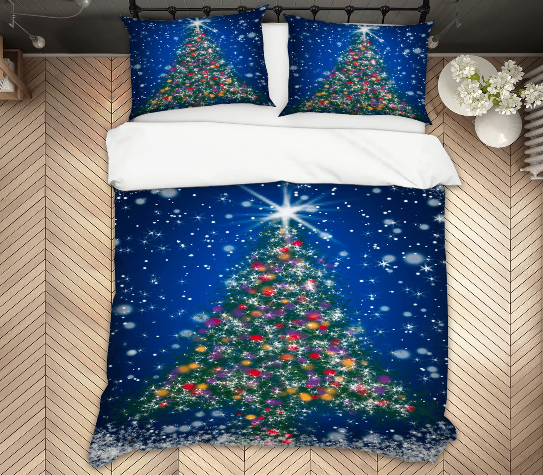 3D Tree 52226 Christmas Quilt Duvet Cover Xmas Bed Pillowcases