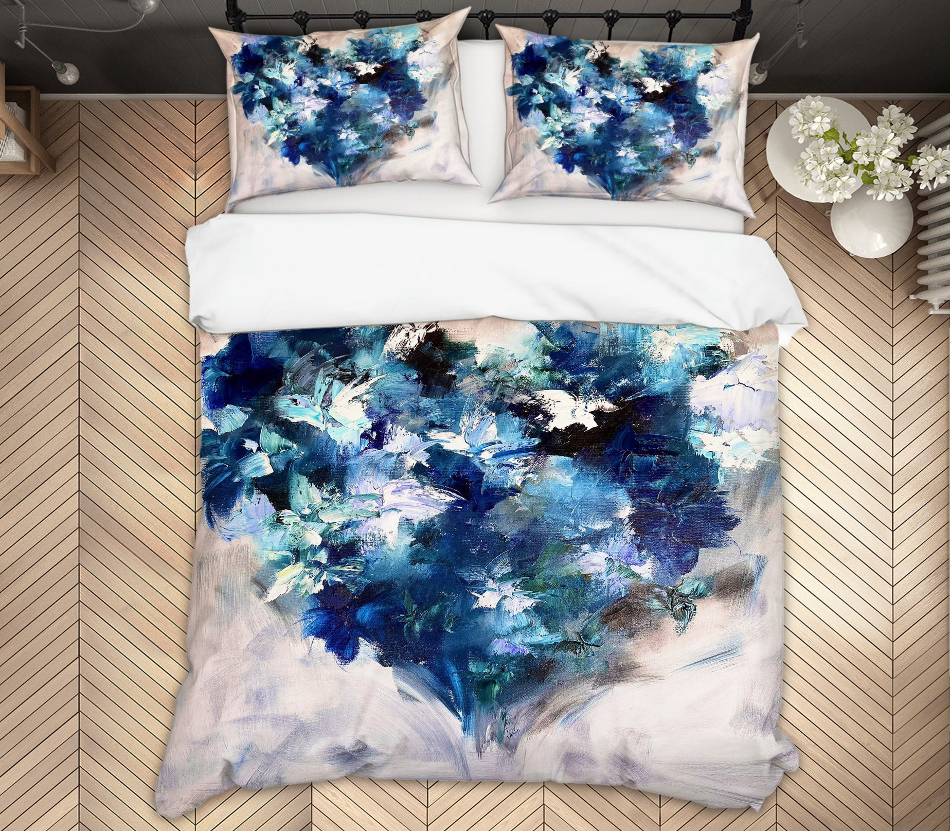 3D Blue Graffiti 3800 Skromova Marina Bedding Bed Pillowcases Quilt Cover Duvet Cover