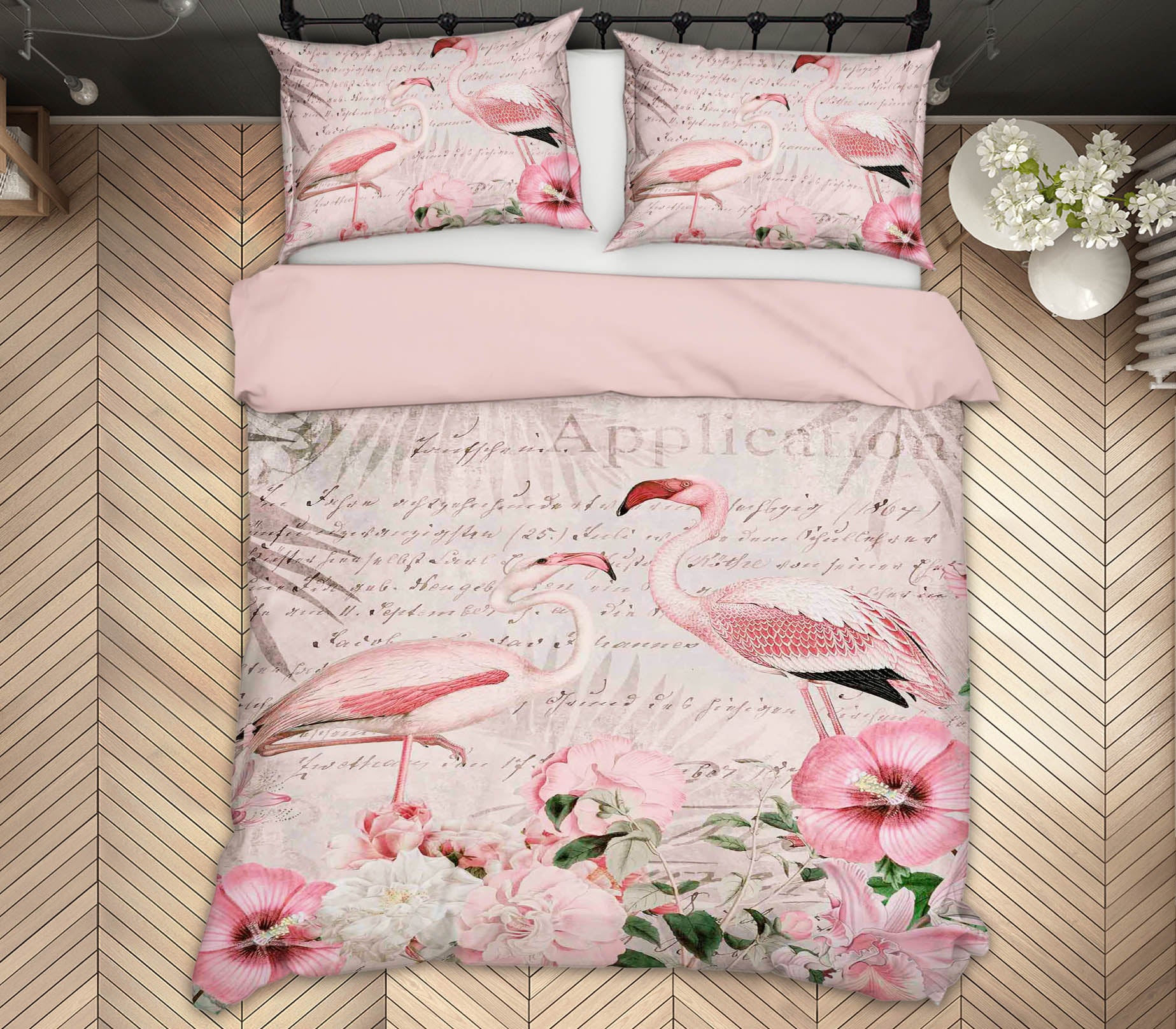 3D Pink Flamingo 2113 Andrea haase Bedding Bed Pillowcases Quilt