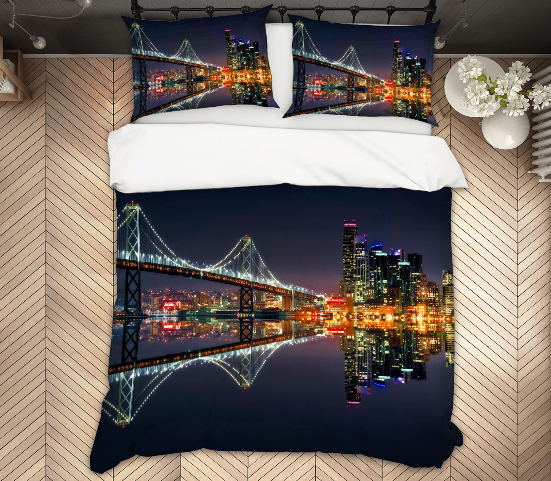 3D Canal Lights 2111 Marco Carmassi Bedding Bed Pillowcases Quilt