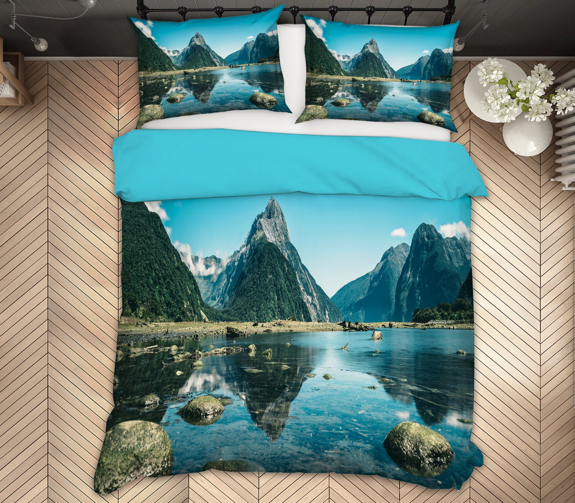 3D Landscape 67128 Bed Pillowcases Quilt