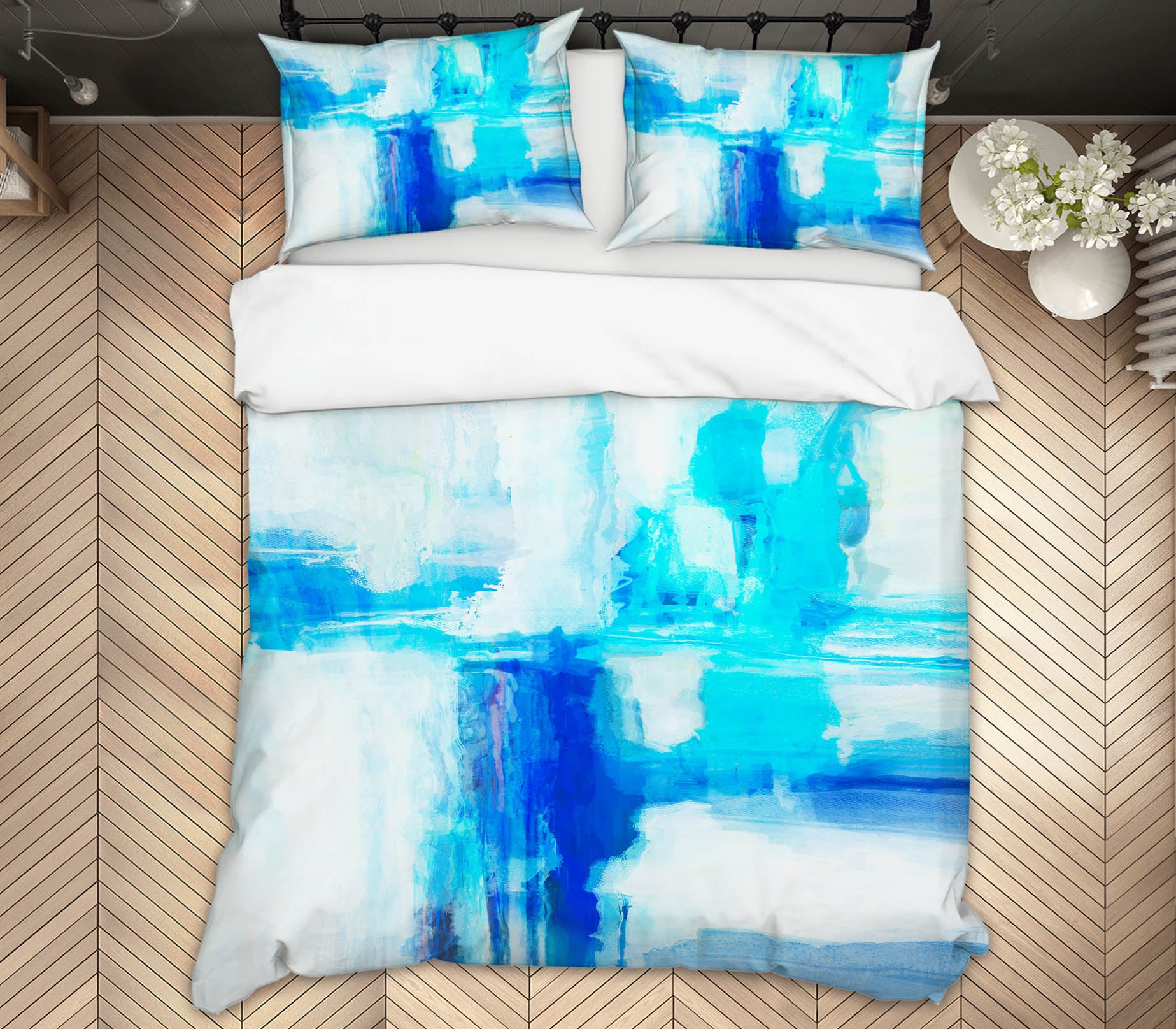 3D Blue Graffiti 2124 Michael Tienhaara Bedding Bed Pillowcases Quilt