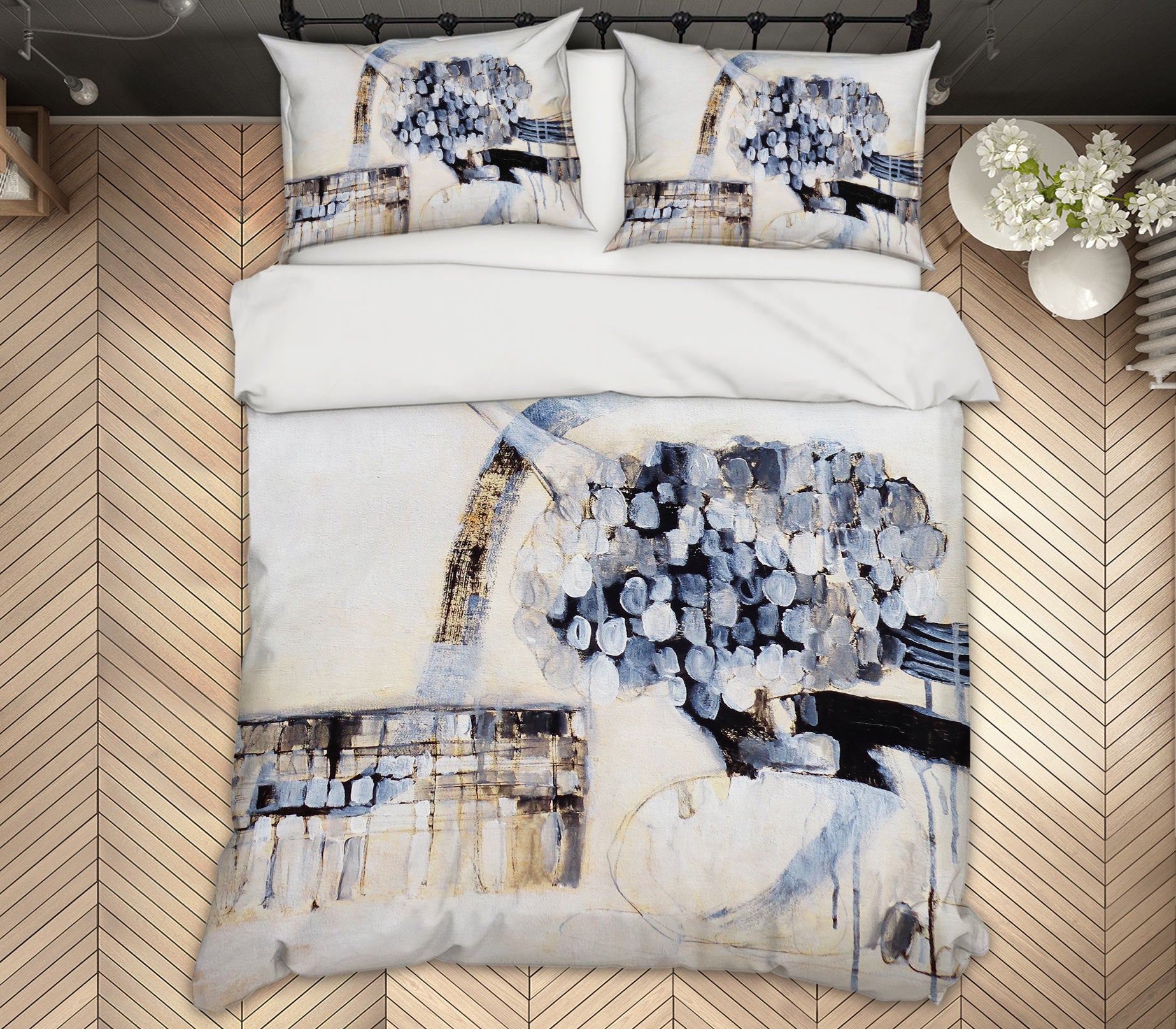 3D Vintage Blue 1206 Misako Chida Bedding Bed Pillowcases Quilt Cover Duvet Cover