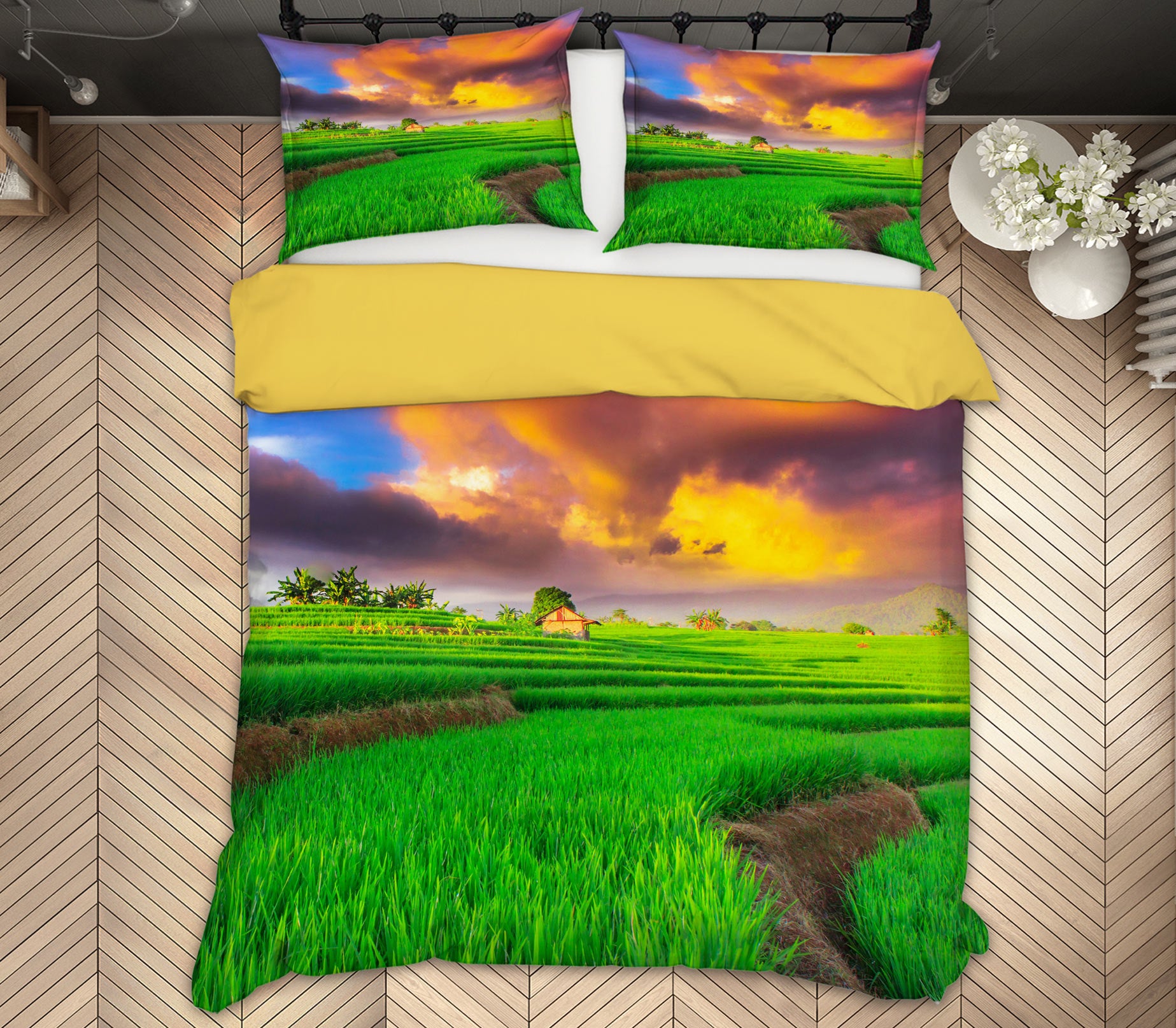 3D Grass 67084 Bed Pillowcases Quilt