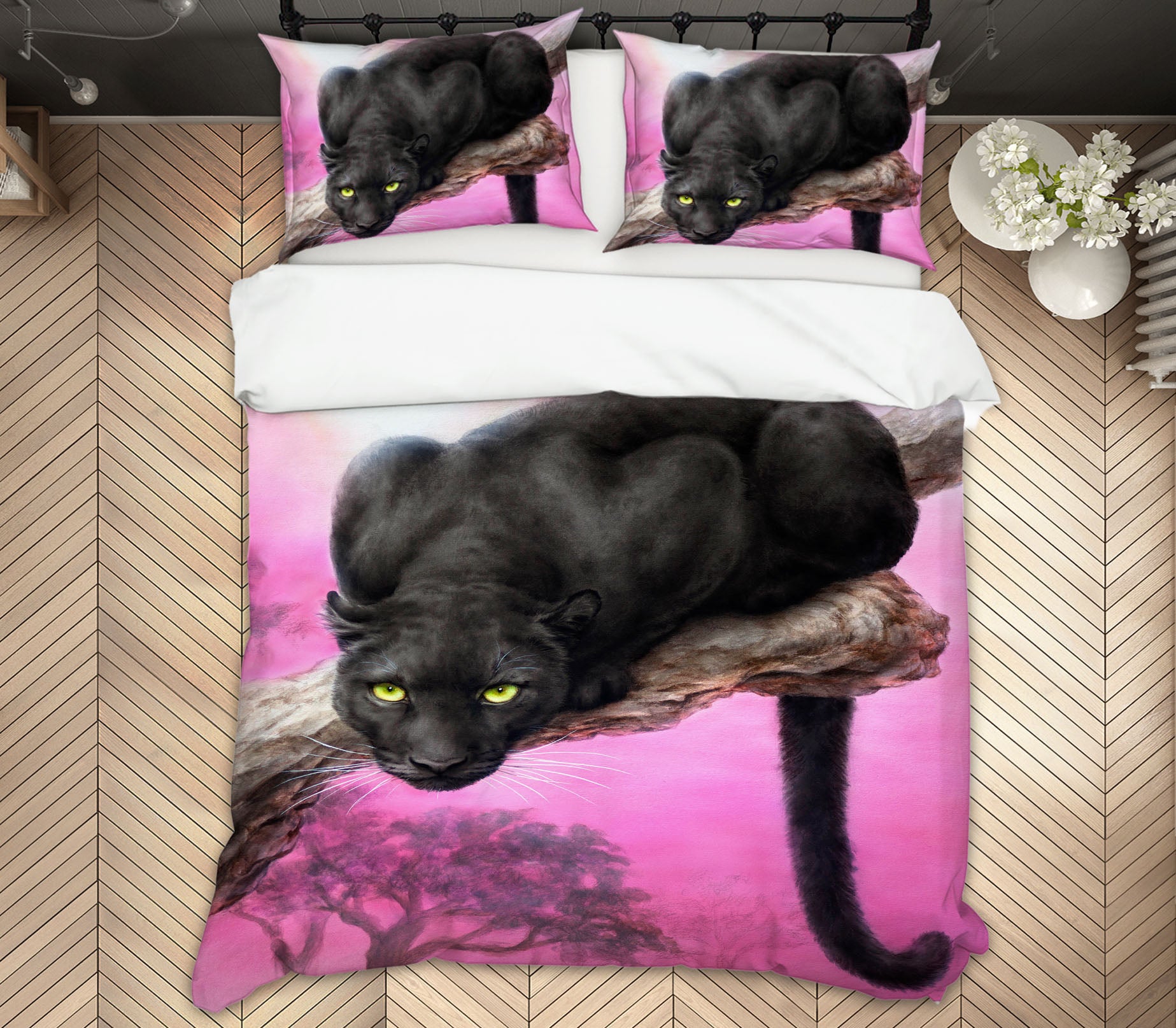 3D Black Panther 5818 Kayomi Harai Bedding Bed Pillowcases Quilt Cover Duvet Cover