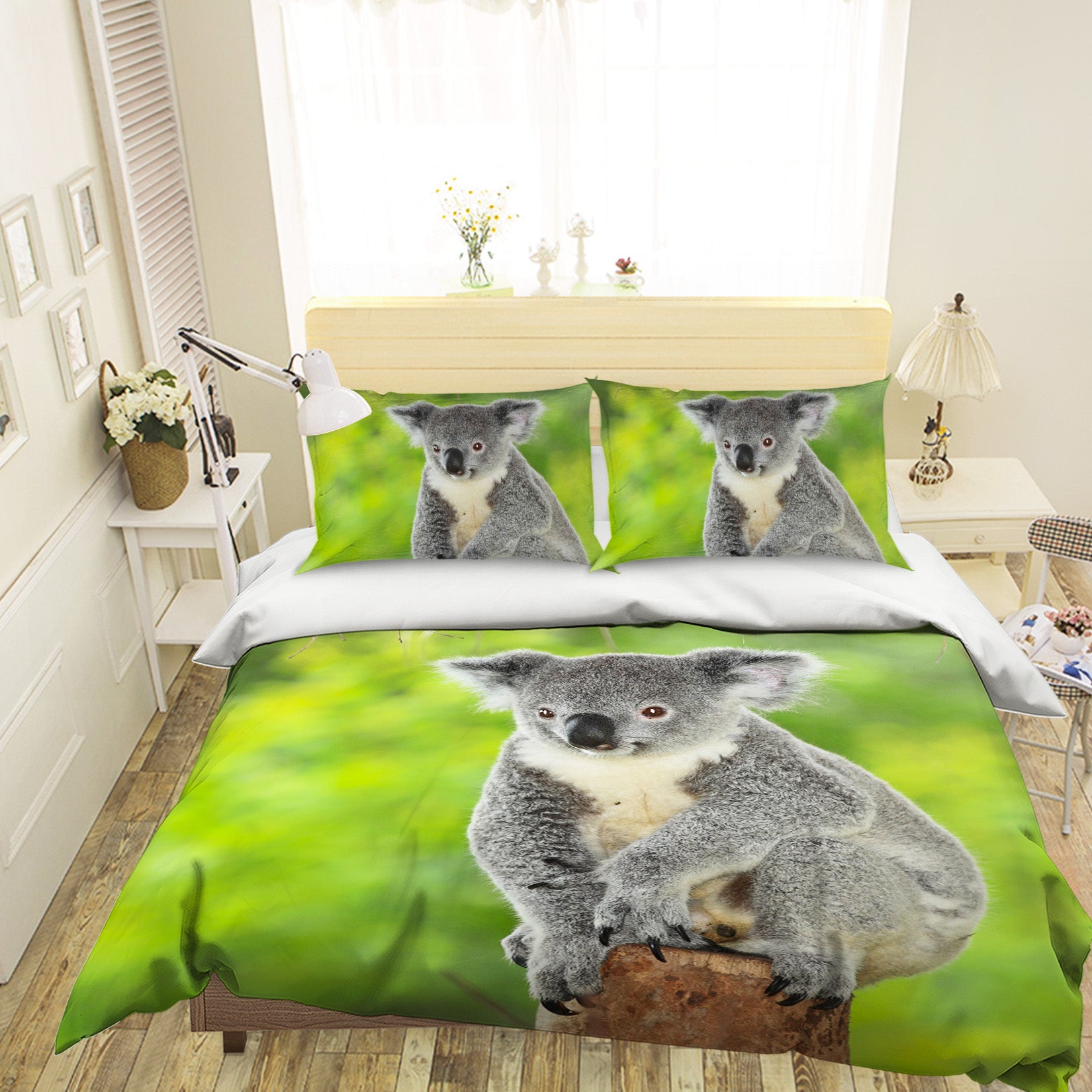 3D Koala Bear 075 Bed Pillowcases Quilt