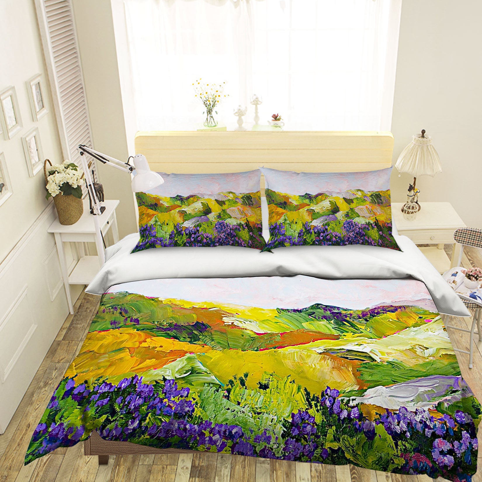 3D Violet Sunrise 1048 Allan P. Friedlander Bedding Bed Pillowcases Quilt