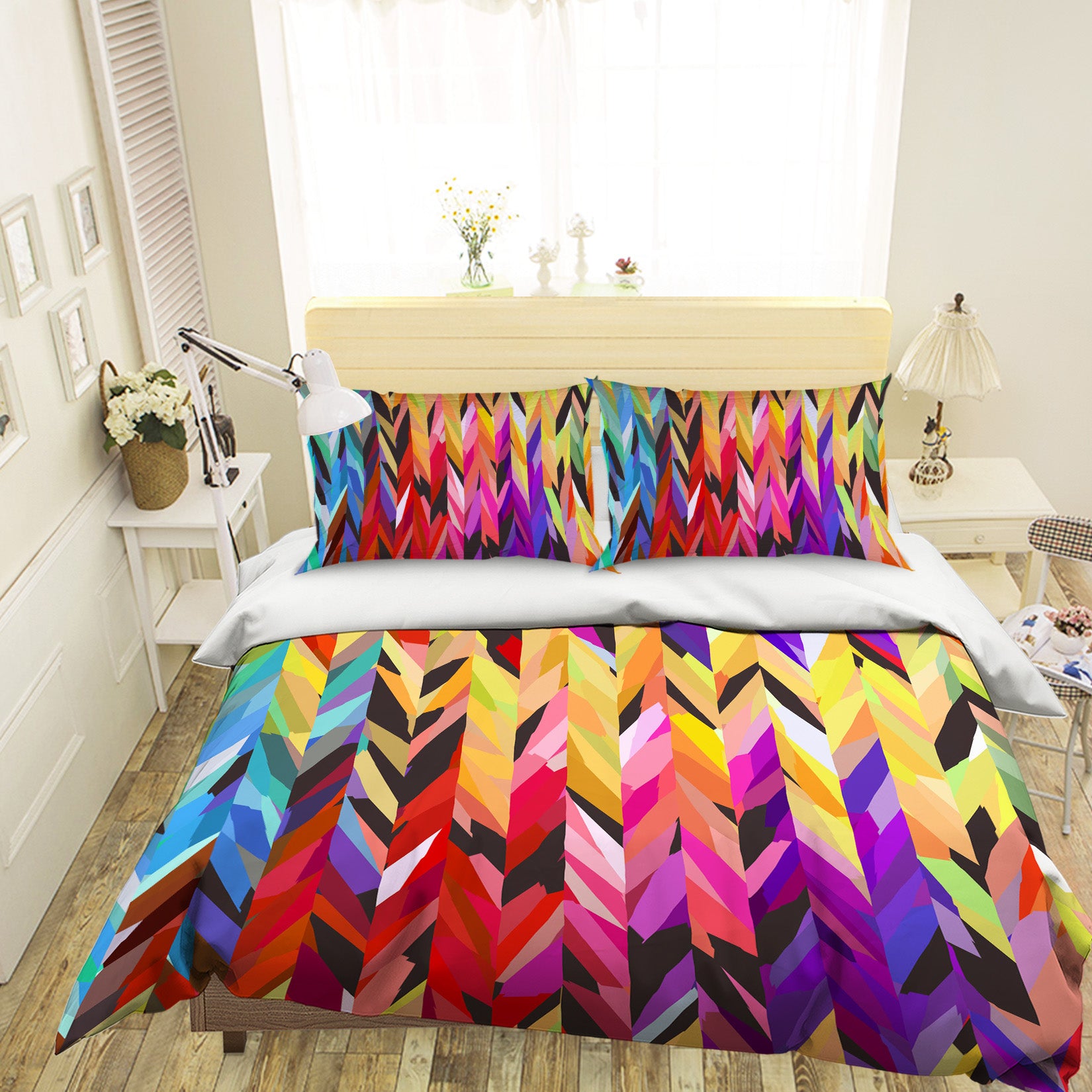 3D Burst of Color 20118 Shandra Smith Bedding Bed Pillowcases Quilt