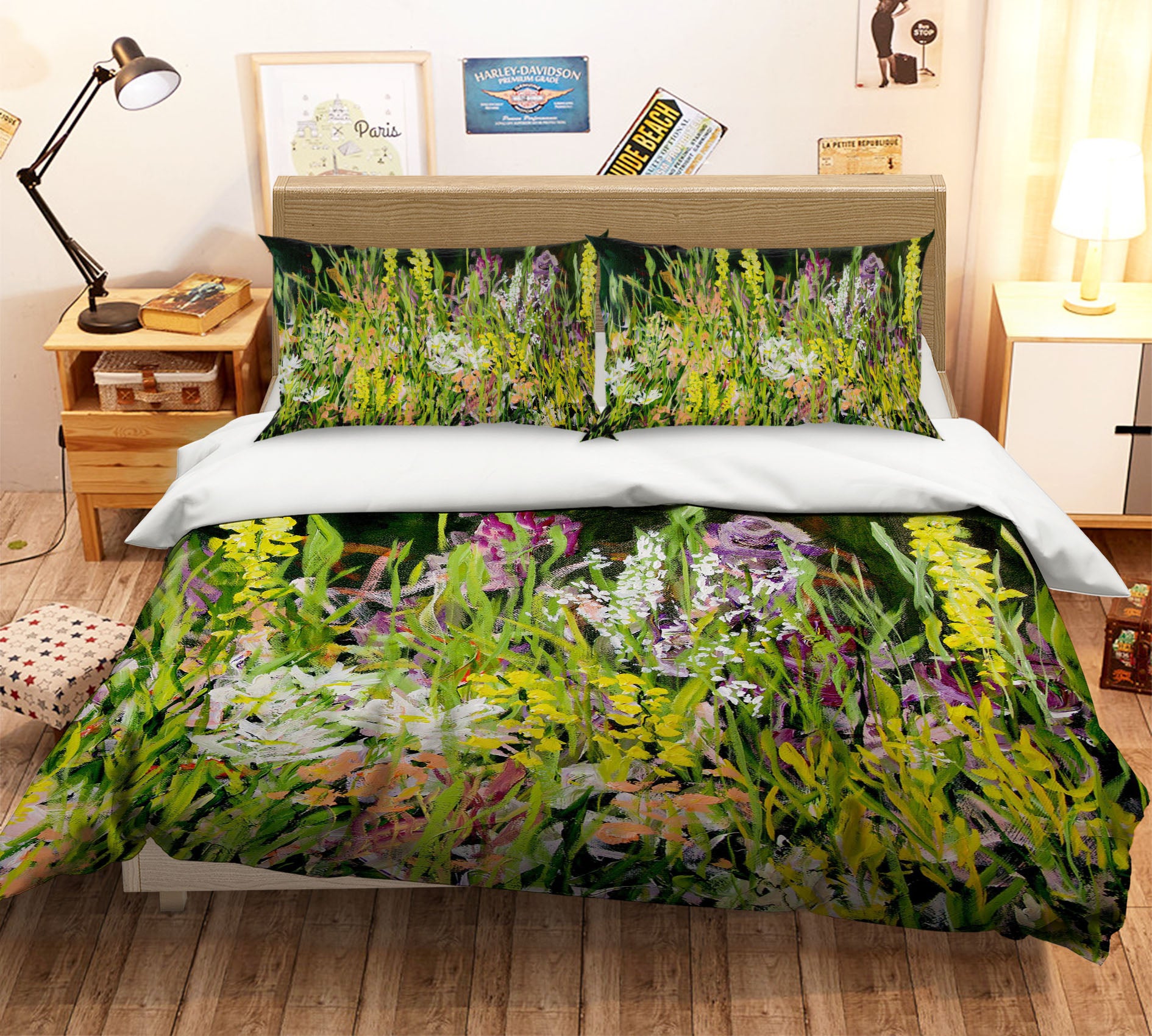 3D Wild Flowers 1097 Allan P. Friedlander Bedding Bed Pillowcases Quilt