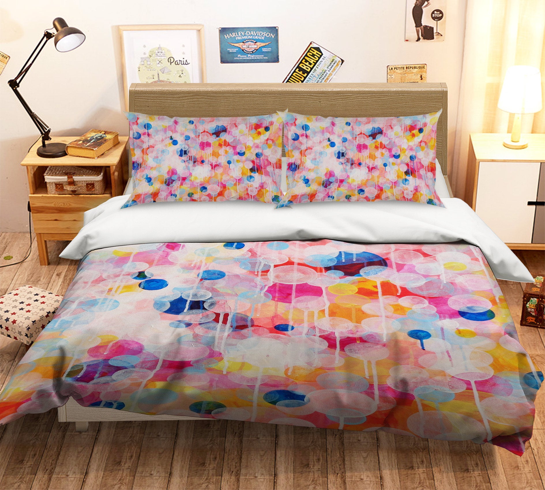 3D Watercolor Balloons 1178 Misako Chida Bedding Bed Pillowcases Quilt Cover Duvet Cover