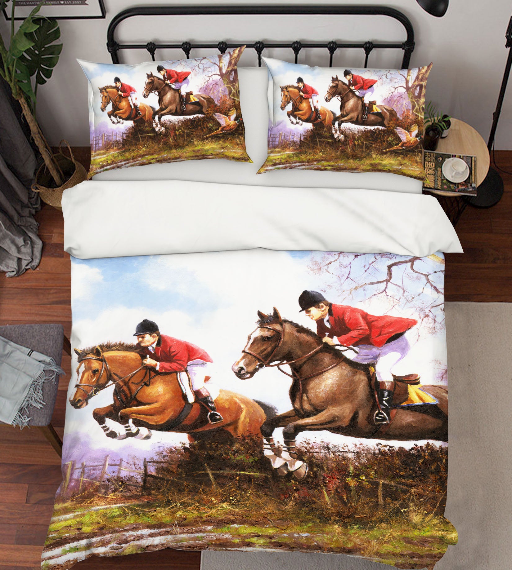 3D Horse Riding 12506 Kevin Walsh Bedding Bed Pillowcases Quilt