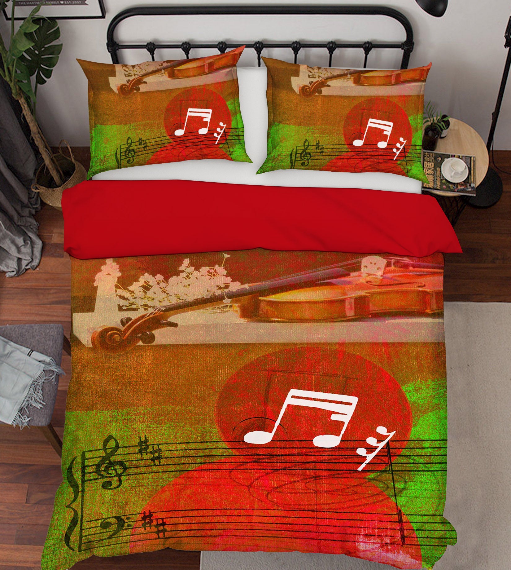 3D White Note 087 Bed Pillowcases Quilt