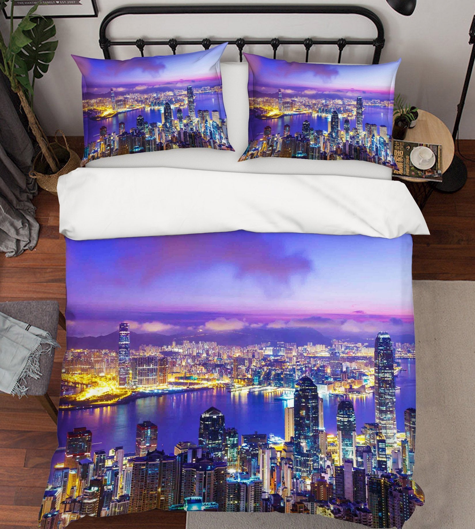 3D City River 112 Bed Pillowcases Quilt Wallpaper AJ Wallpaper 