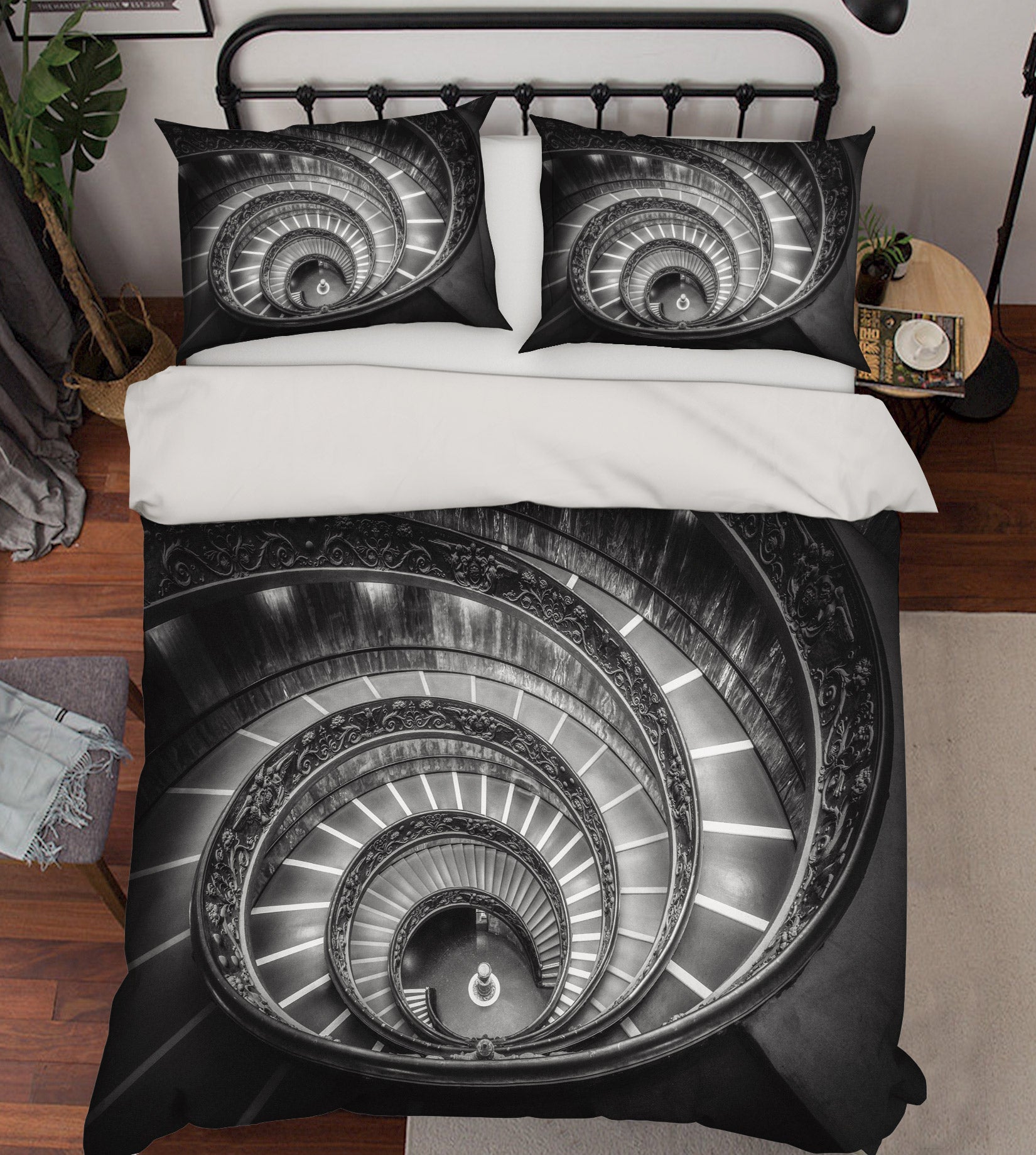 3D Spiral Staircase 67139 Bed Pillowcases Quilt