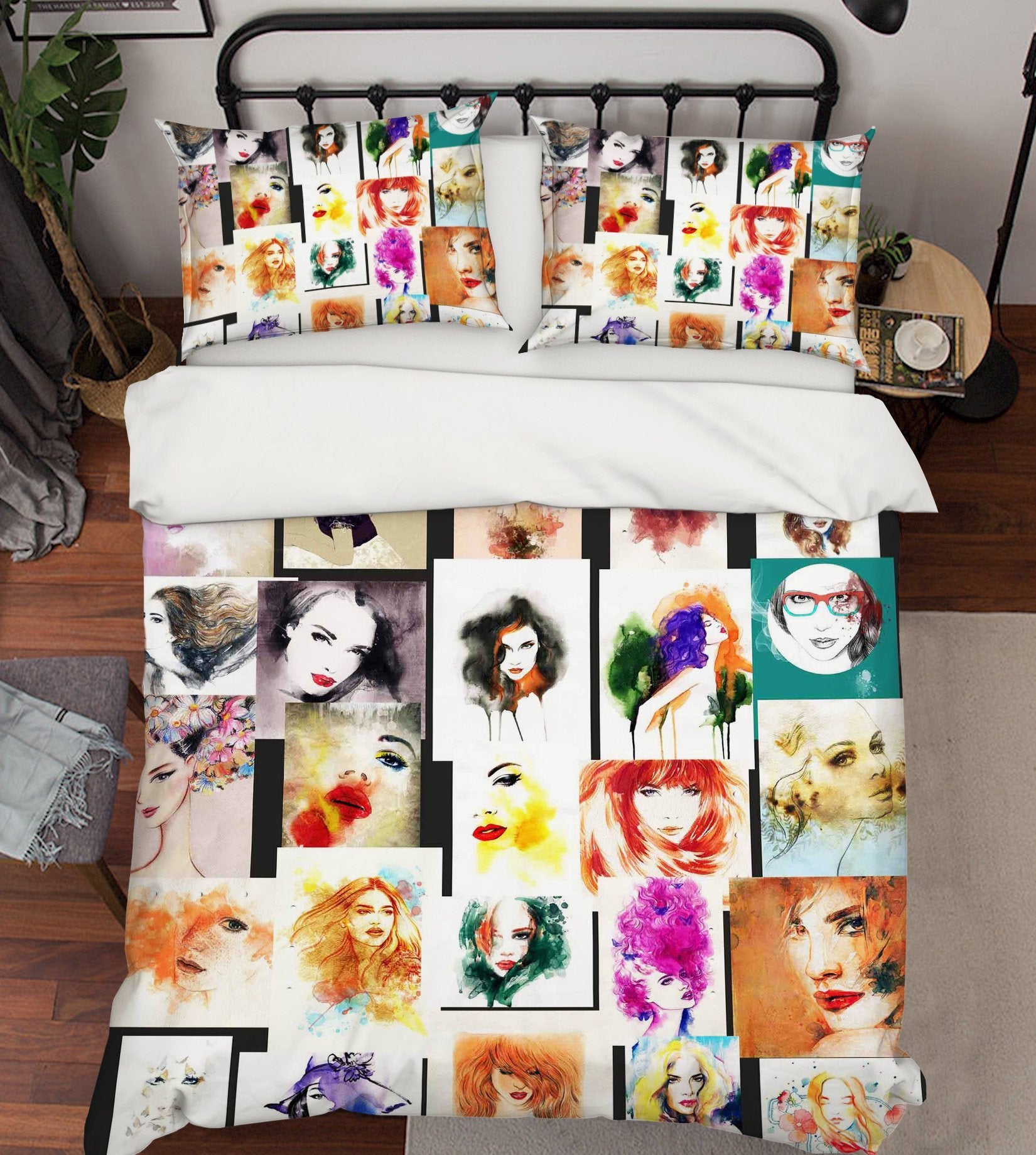 3D Graffiti Fashion Women 278 Bed Pillowcases Quilt Wallpaper AJ Wallpaper 