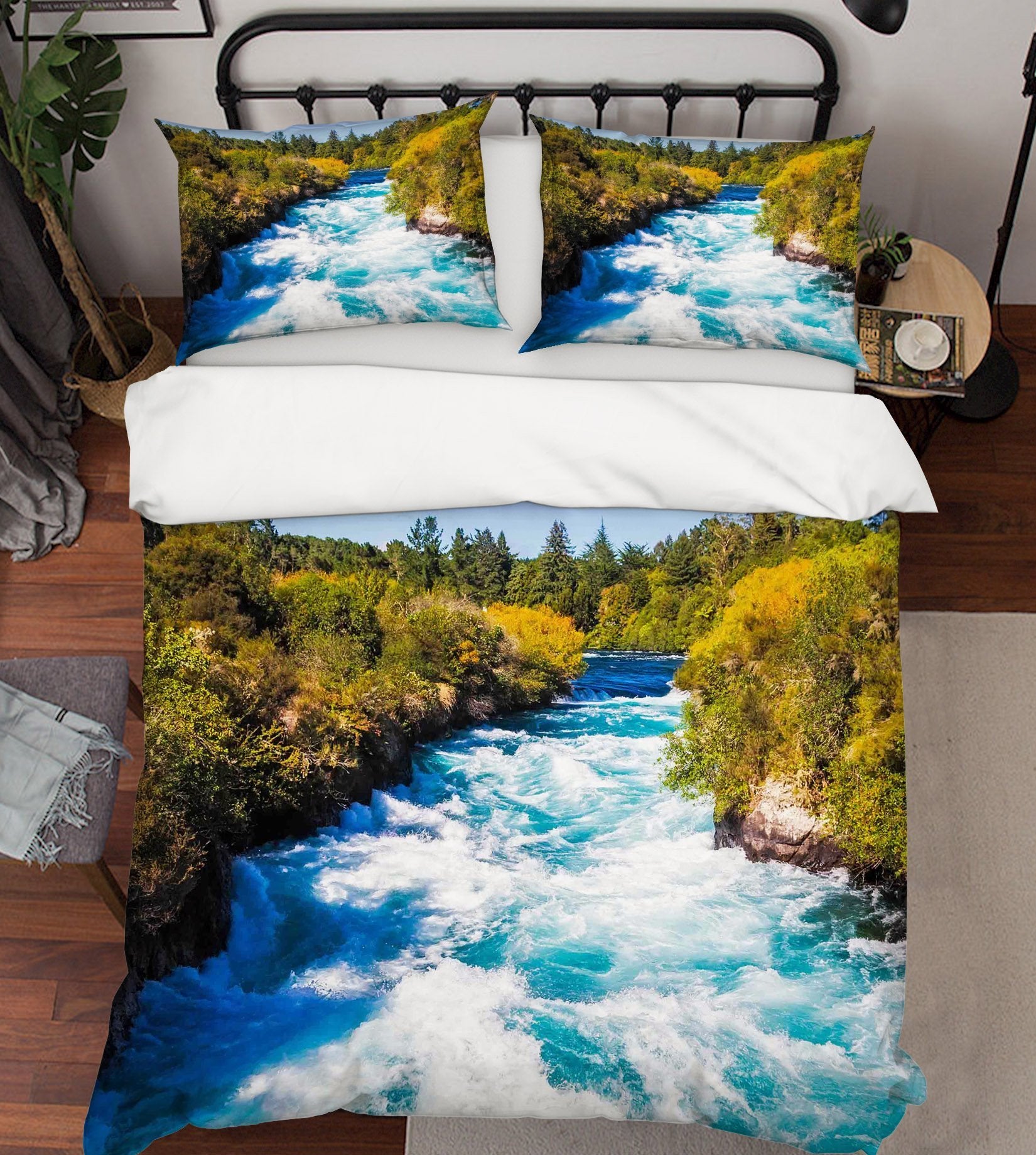 3D Rapids Grass 026 Bed Pillowcases Quilt Wallpaper AJ Wallpaper 