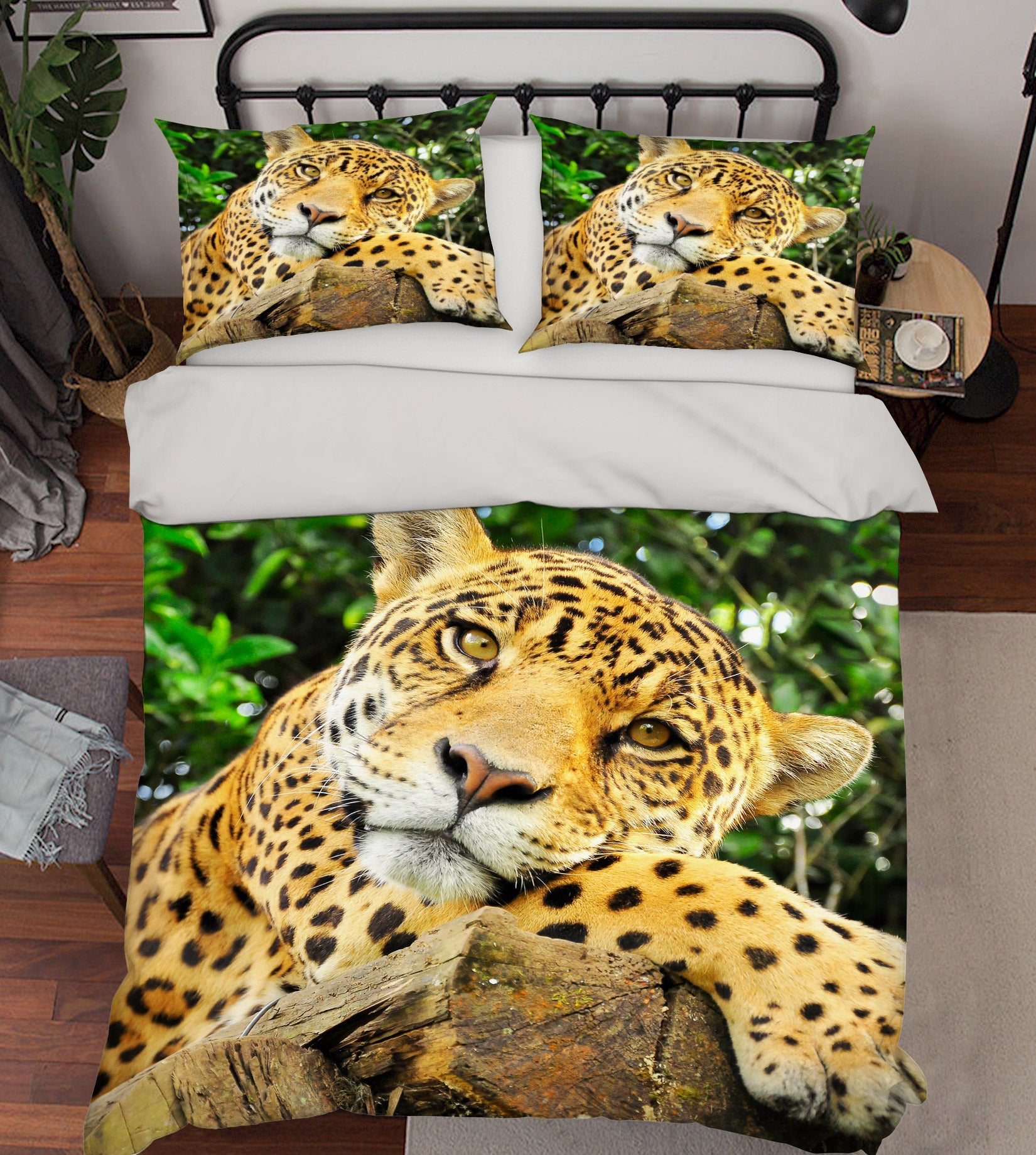 3D Leopard 72022 Bed Pillowcases Quilt