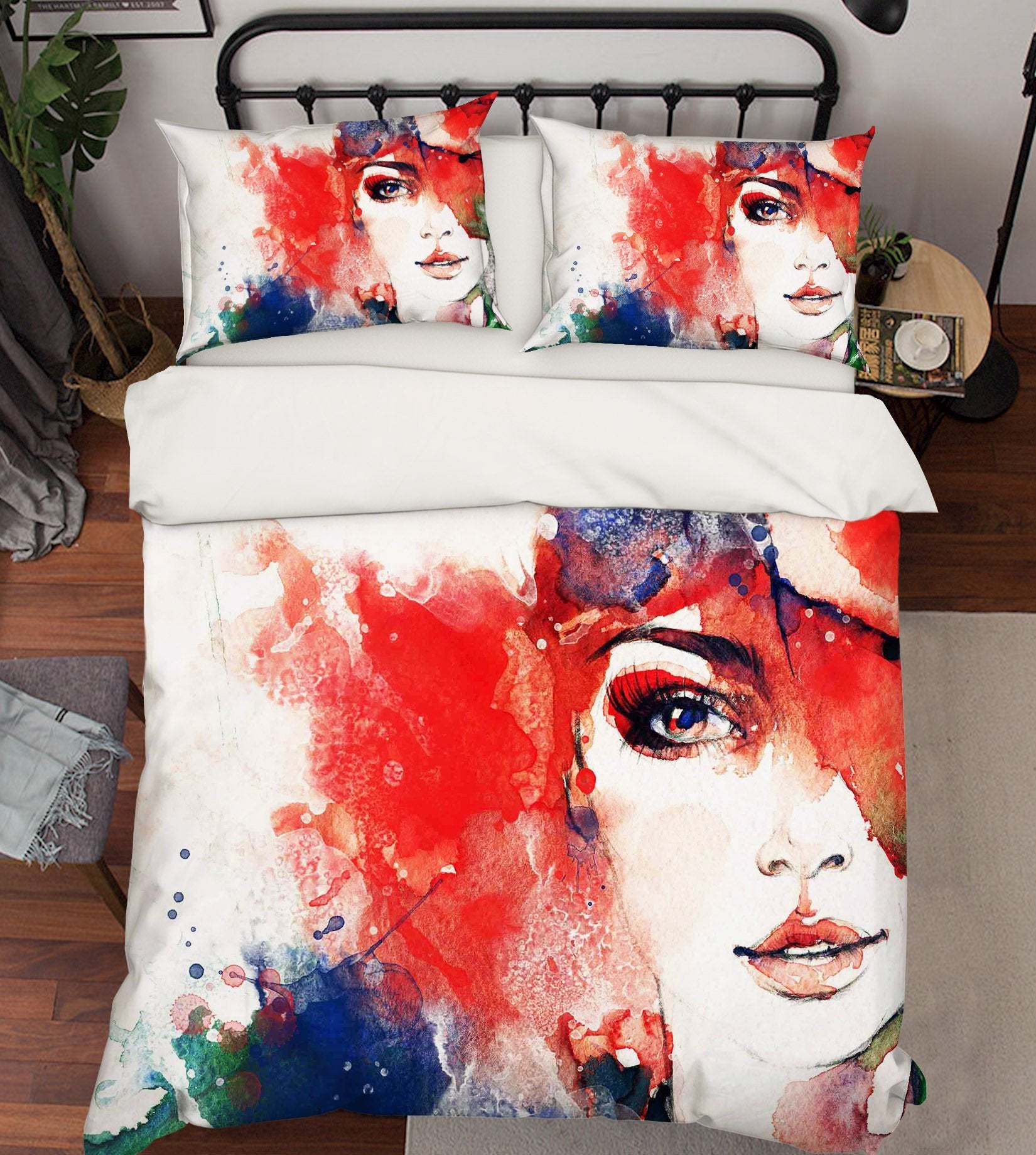 3D Graffiti Woman 137 Bed Pillowcases Quilt Wallpaper AJ Wallpaper 