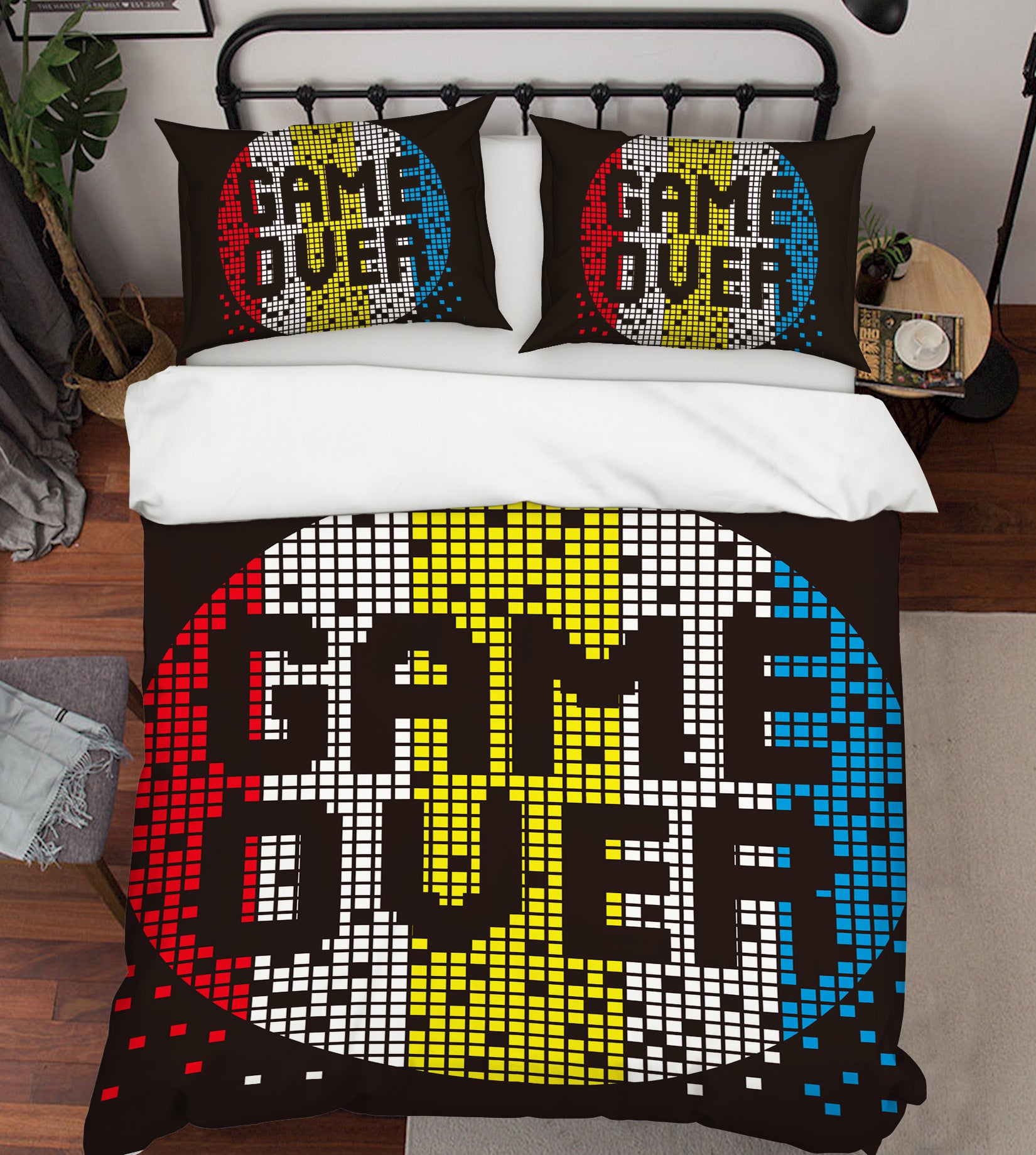 3D Game Over 64020 Bed Pillowcases Quilt