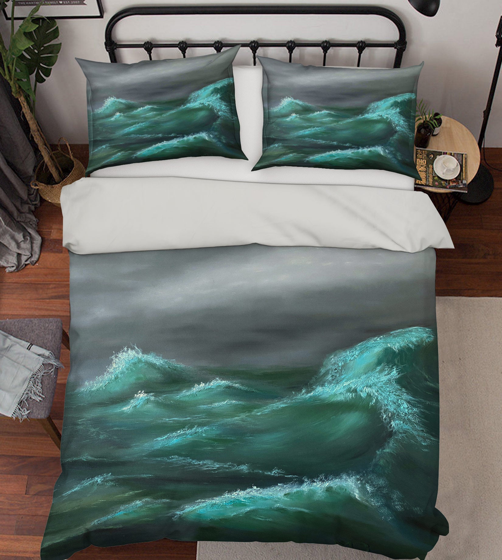 3D Waves Sea 97106 Marina Zotova Bedding Bed Pillowcases Quilt