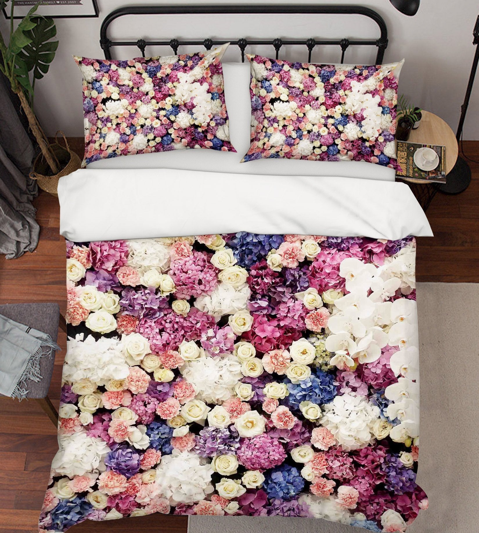 3D Colorful Flower Sea 140 Bed Pillowcases Quilt Wallpaper AJ Wallpaper 