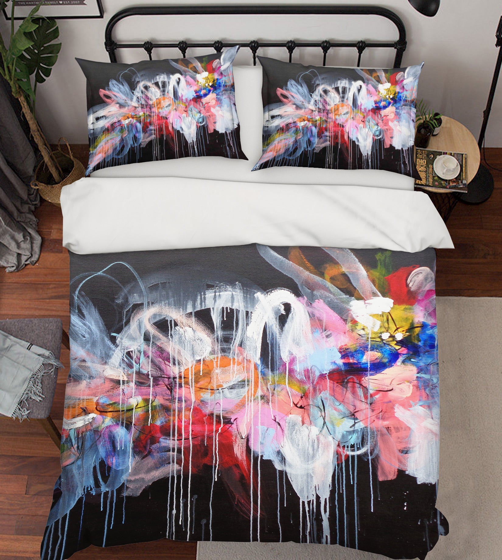 3D Watercolor Graffiti 1175 Misako Chida Bedding Bed Pillowcases Quilt Cover Duvet Cover