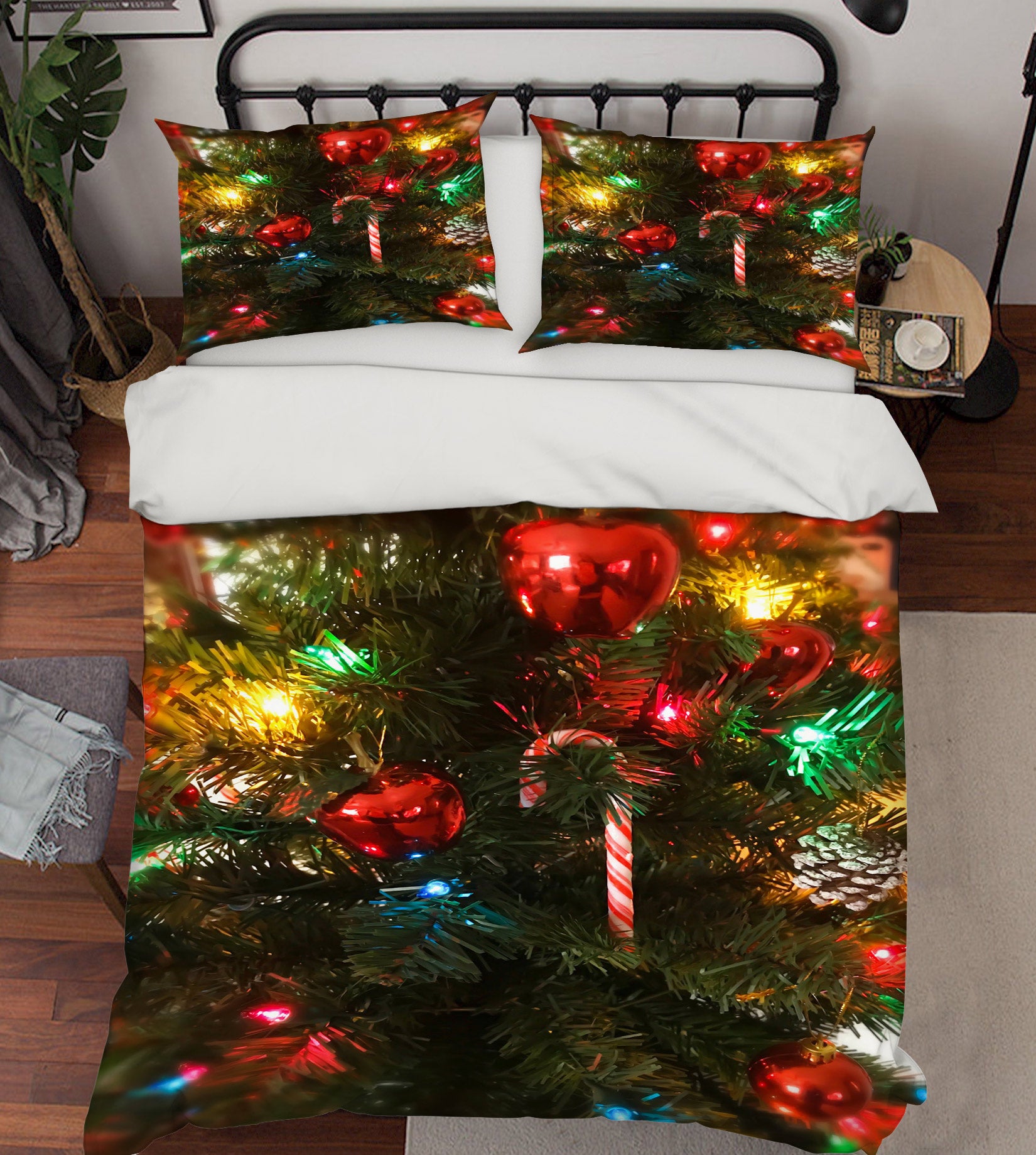 3D Colored Balls 52196 Christmas Quilt Duvet Cover Xmas Bed Pillowcases