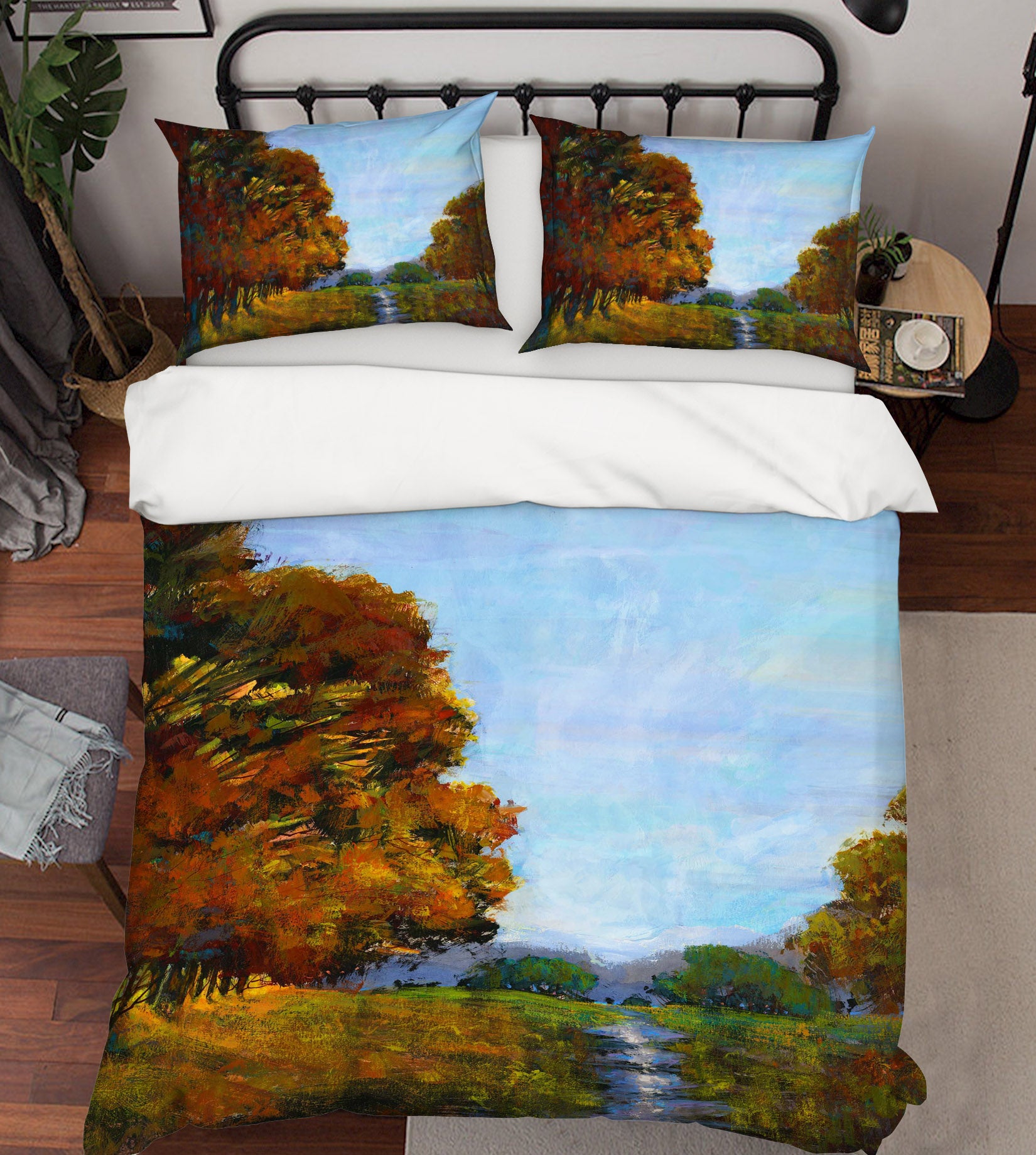 3D Lush Tree River 1017 Michael Tienhaara Bedding Bed Pillowcases Quilt