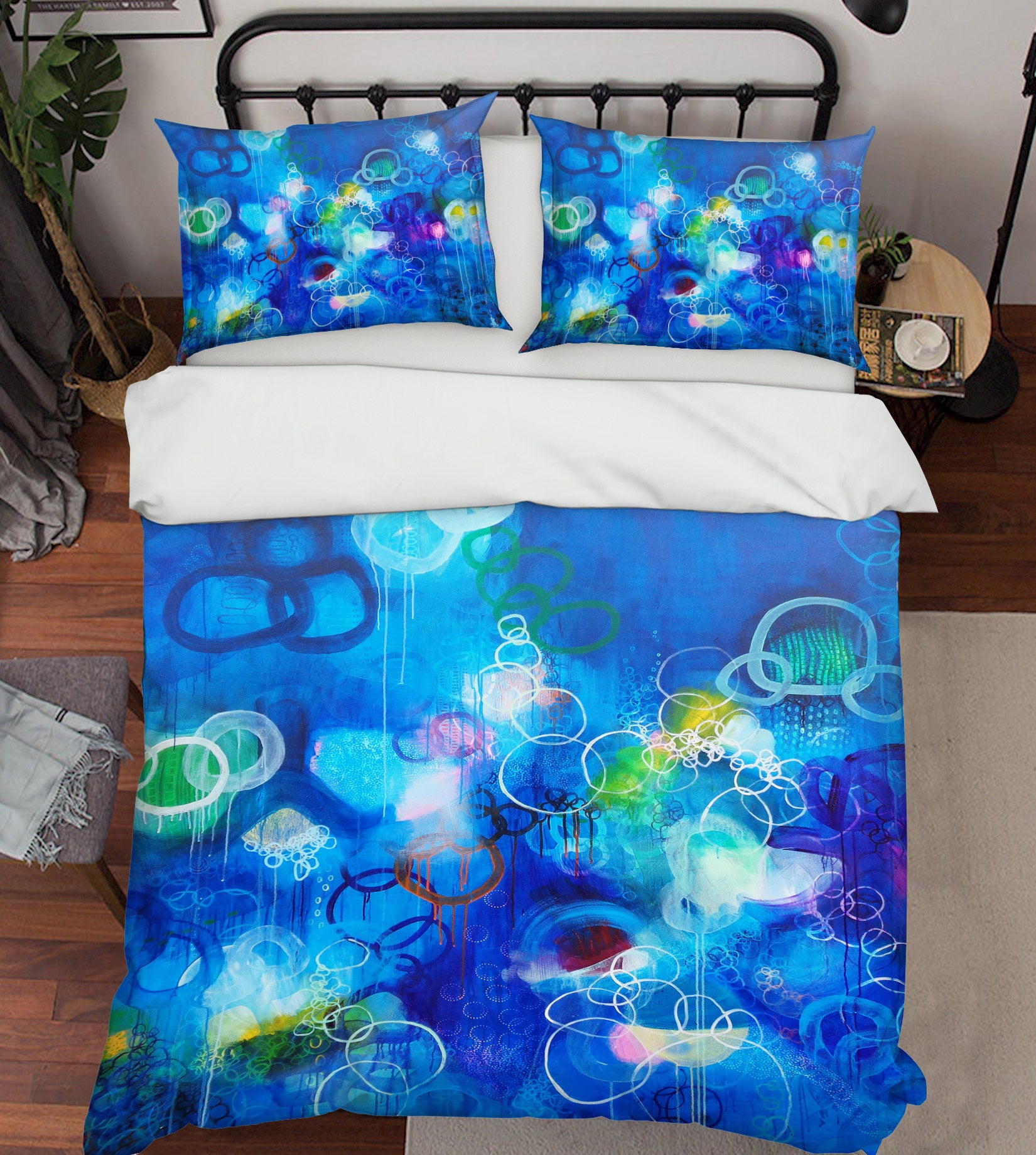 3D Blue Fantasy Style 1131 Misako Chida Bedding Bed Pillowcases Quilt Cover Duvet Cover