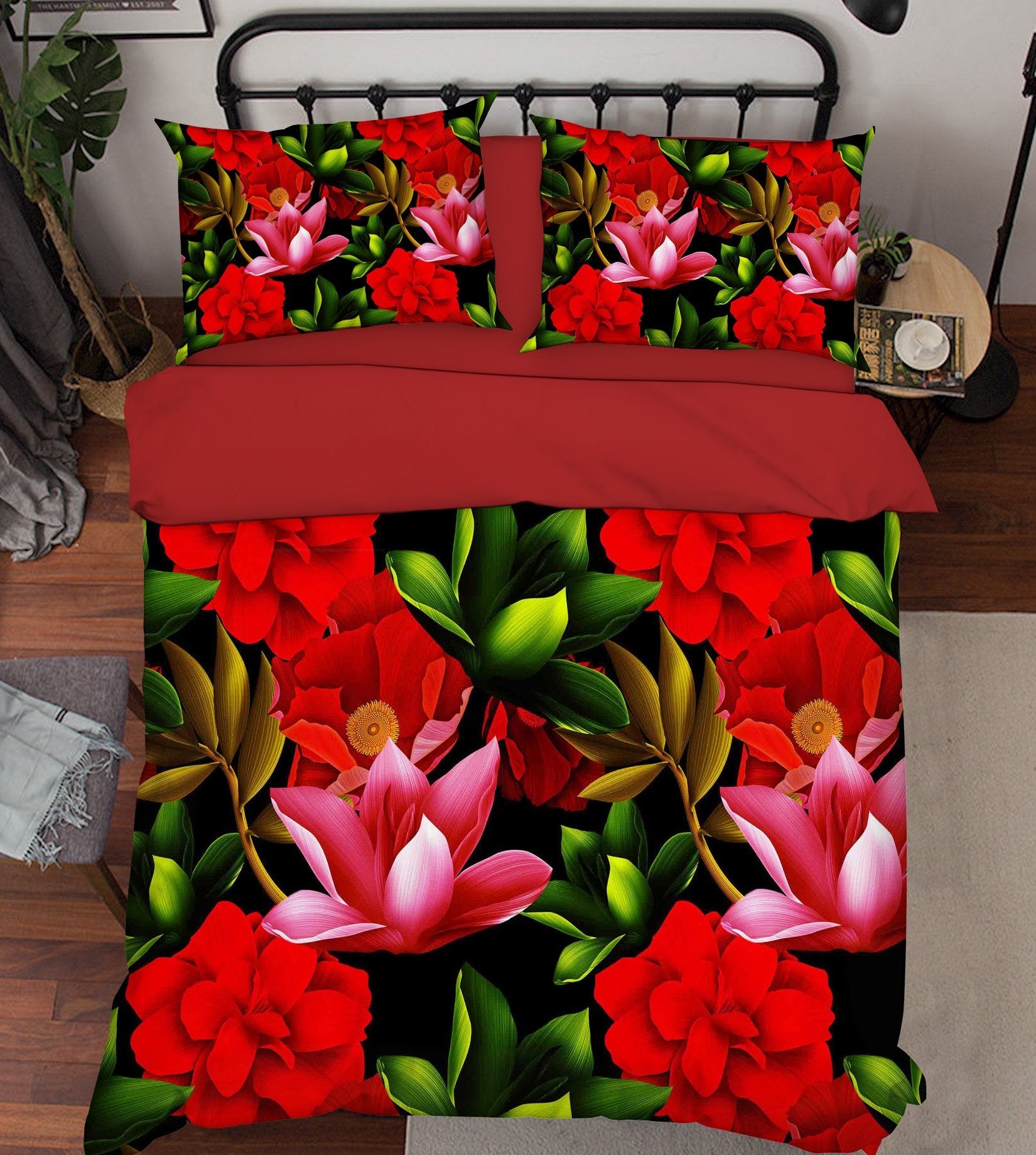 3D Bright Flowers 273 Bed Pillowcases Quilt Wallpaper AJ Wallpaper 