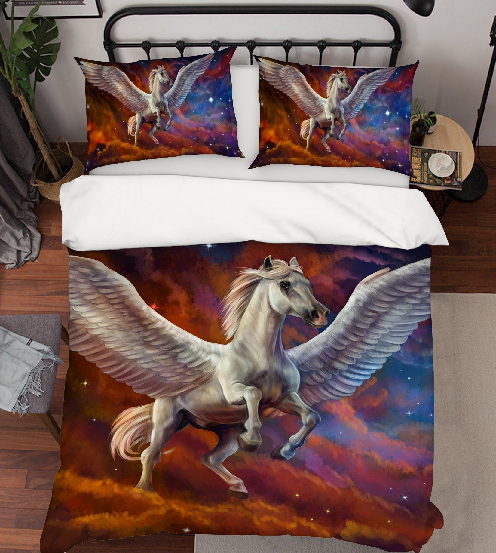 3D Wings Pegasus 034 Bed Pillowcases Quilt