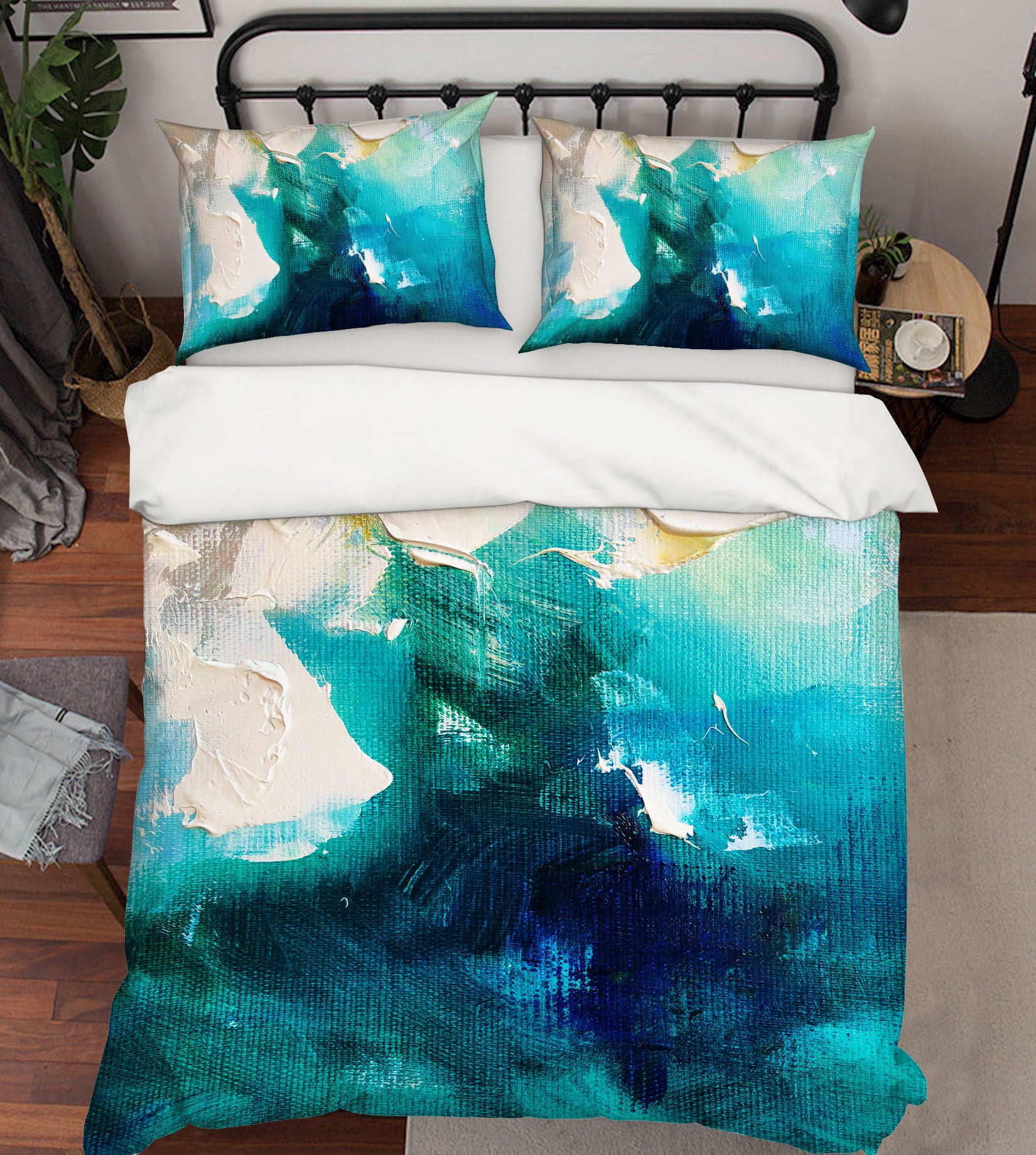 3D Blue Oil Painting 593 Skromova Marina Bedding Bed Pillowcases Quilt