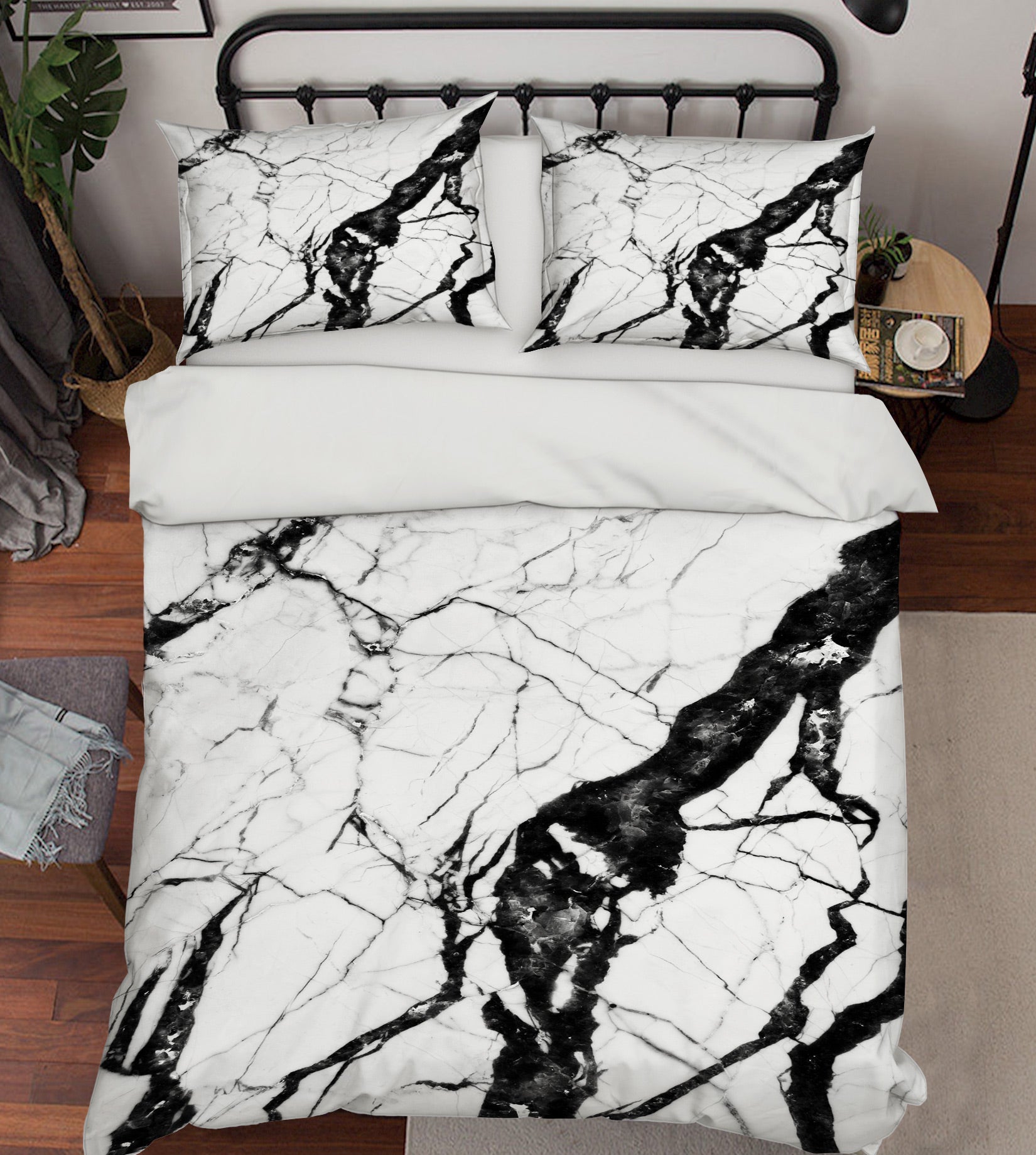 3D Marbling 67159 Bed Pillowcases Quilt