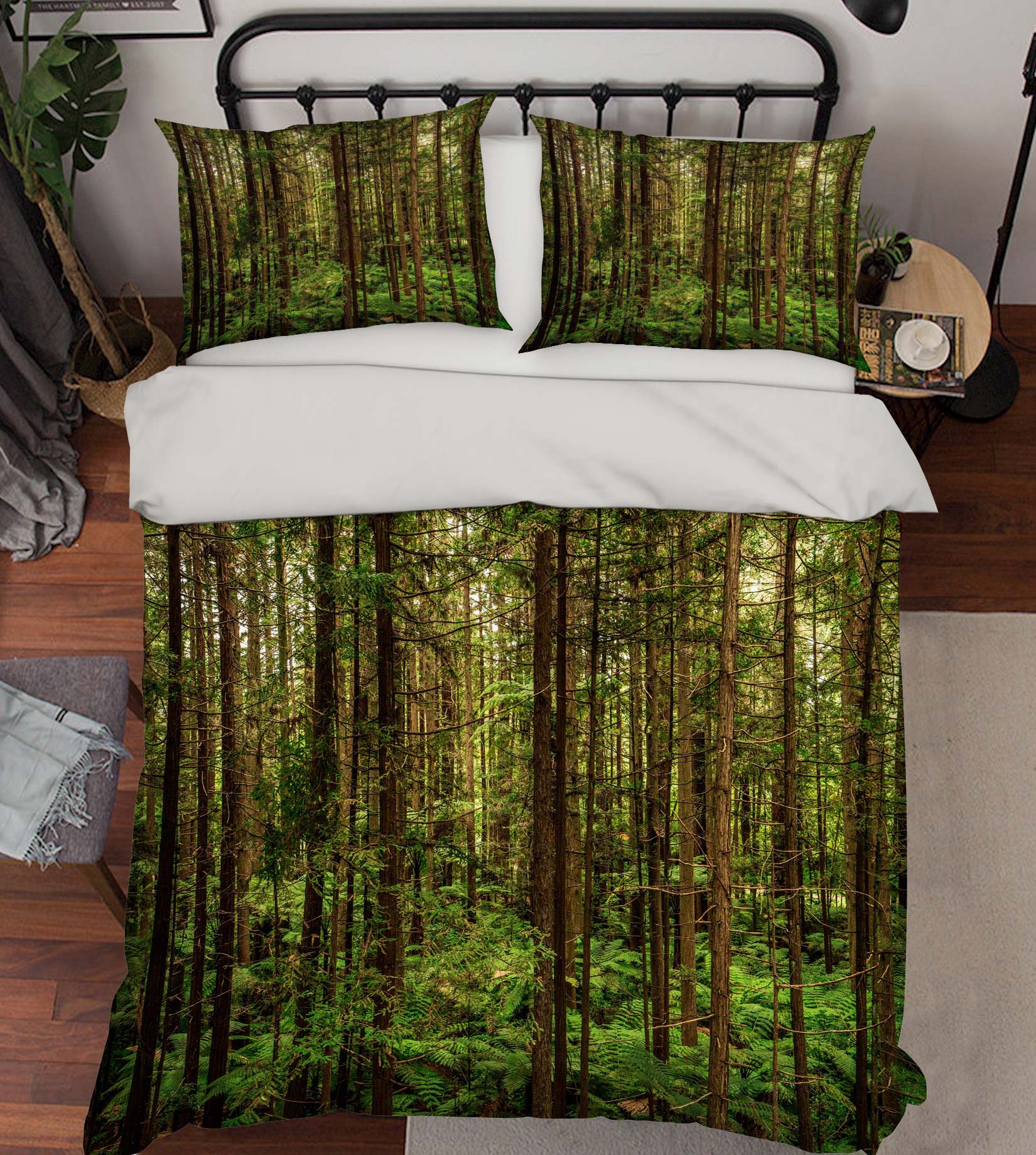 3D Forest 67140 Bed Pillowcases Quilt