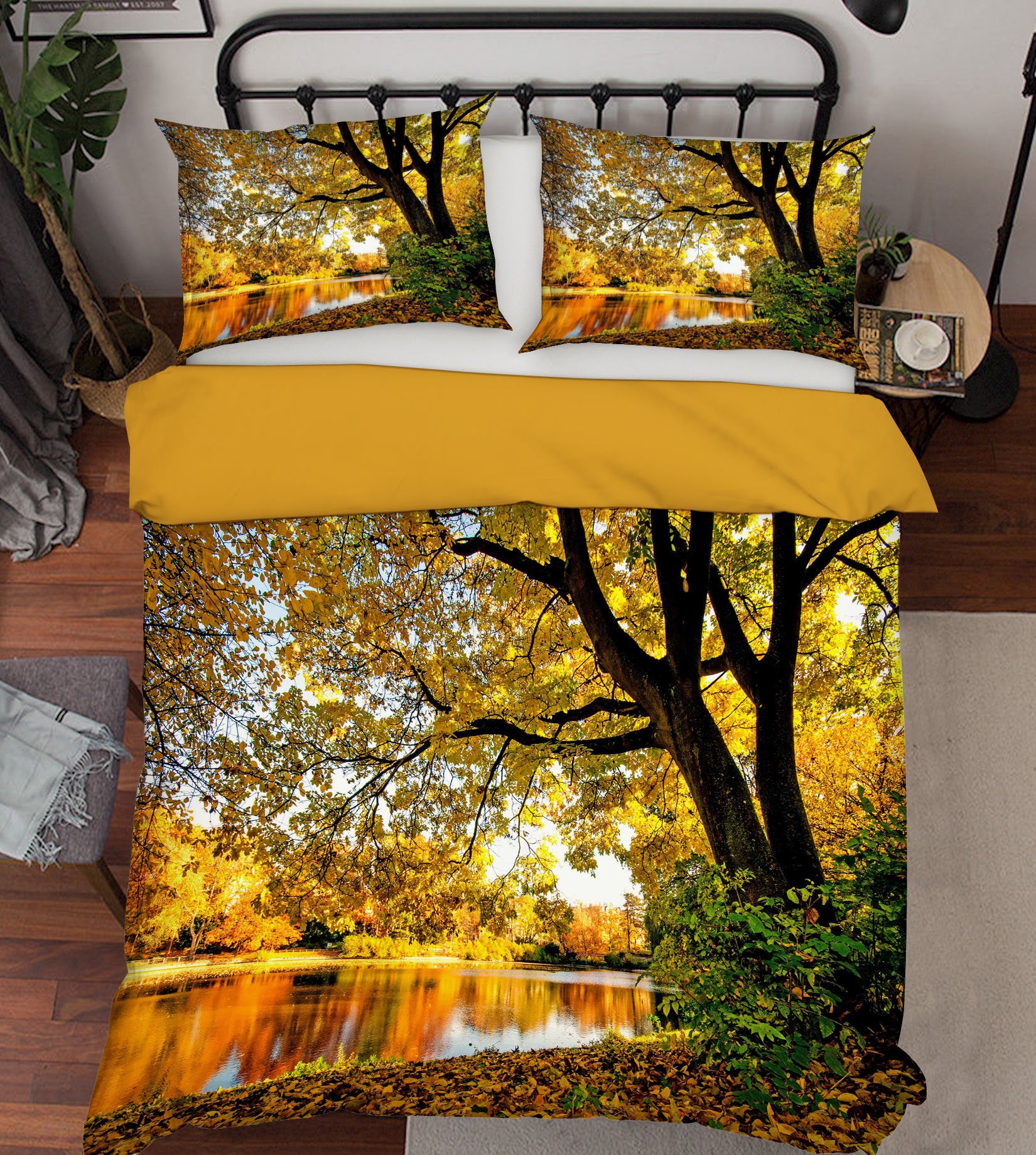 3D Trees 67176 Bed Pillowcases Quilt