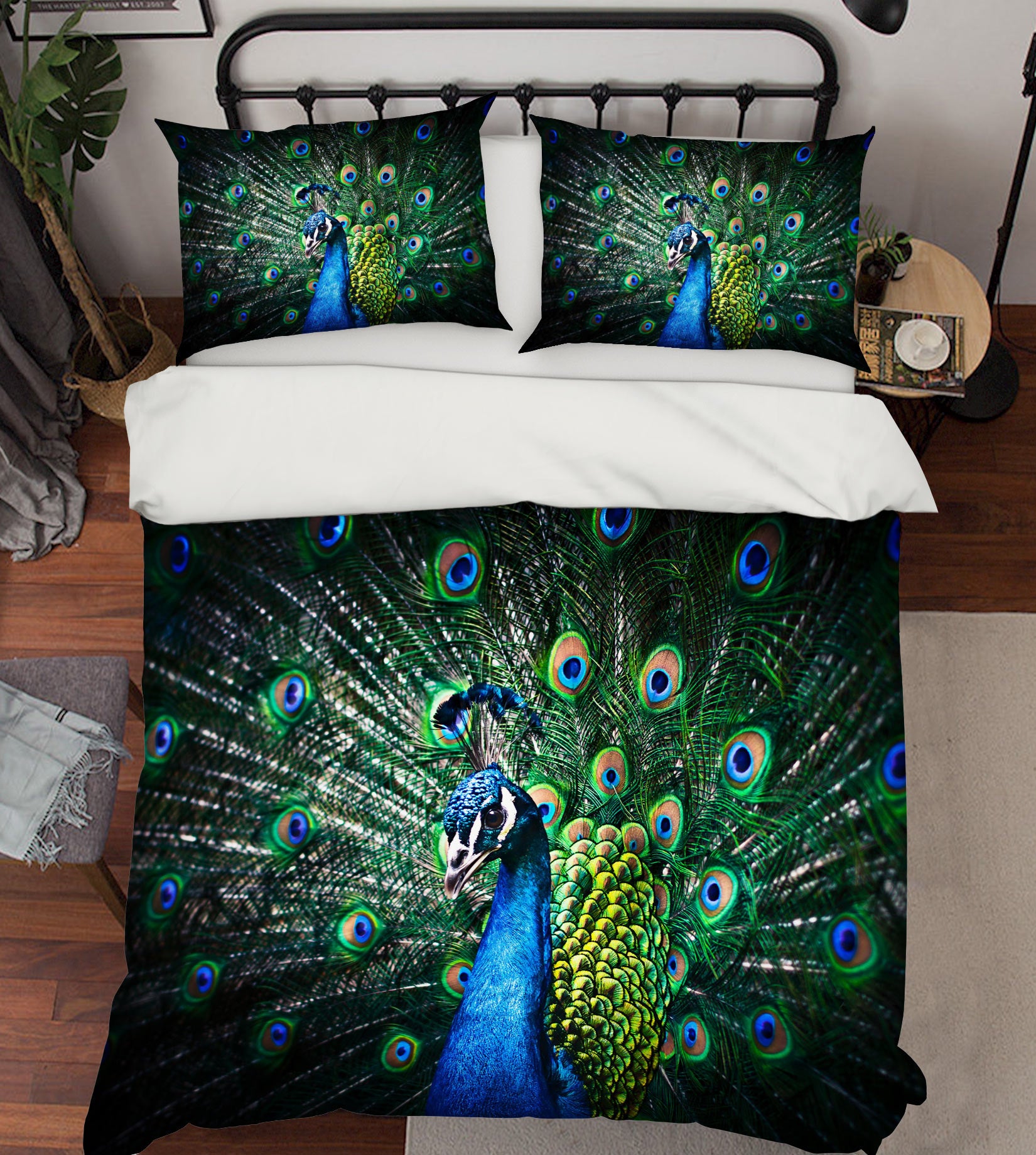 3D Peacock 72004 Bed Pillowcases Quilt