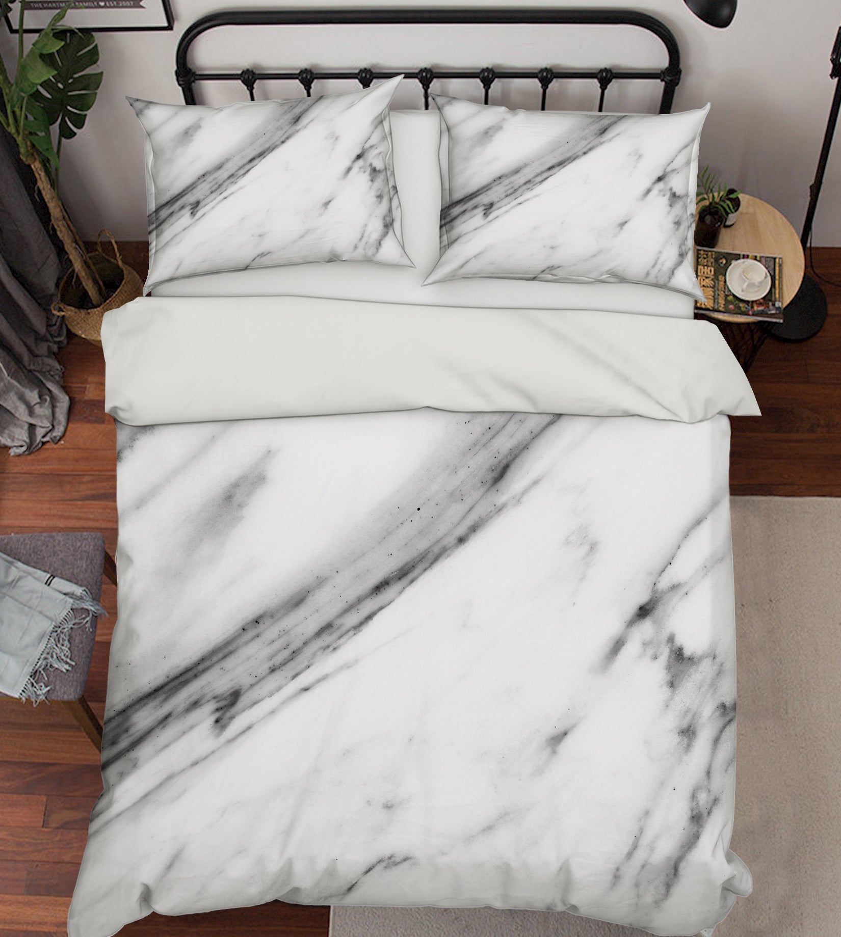 3D Marble 67158 Bed Pillowcases Quilt