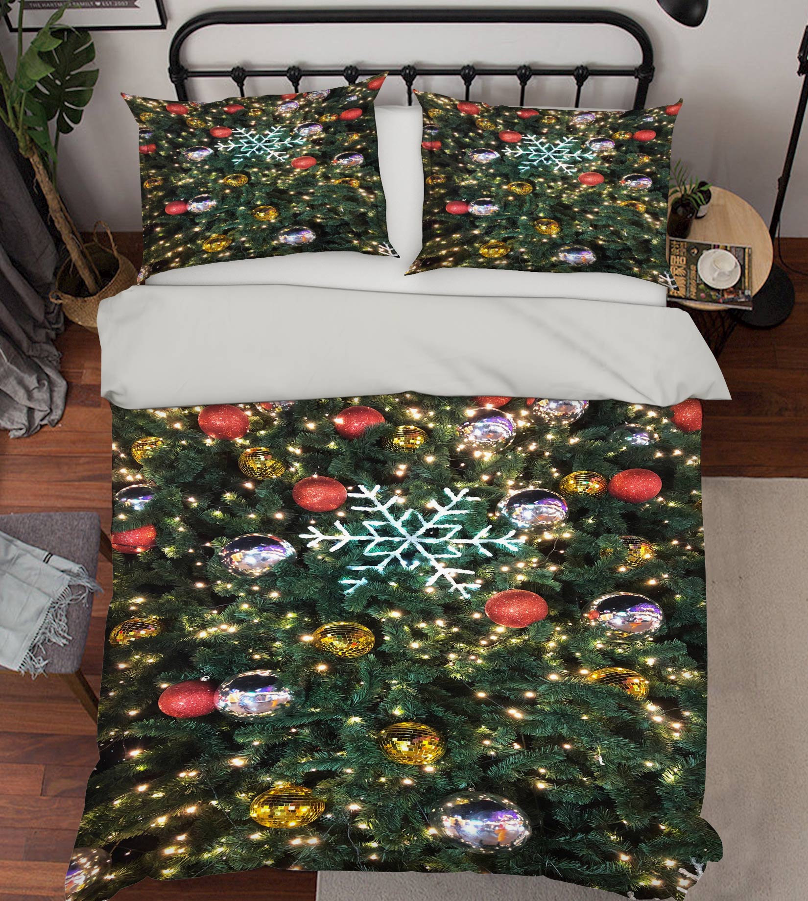 3D Tree 52181 Christmas Quilt Duvet Cover Xmas Bed Pillowcases