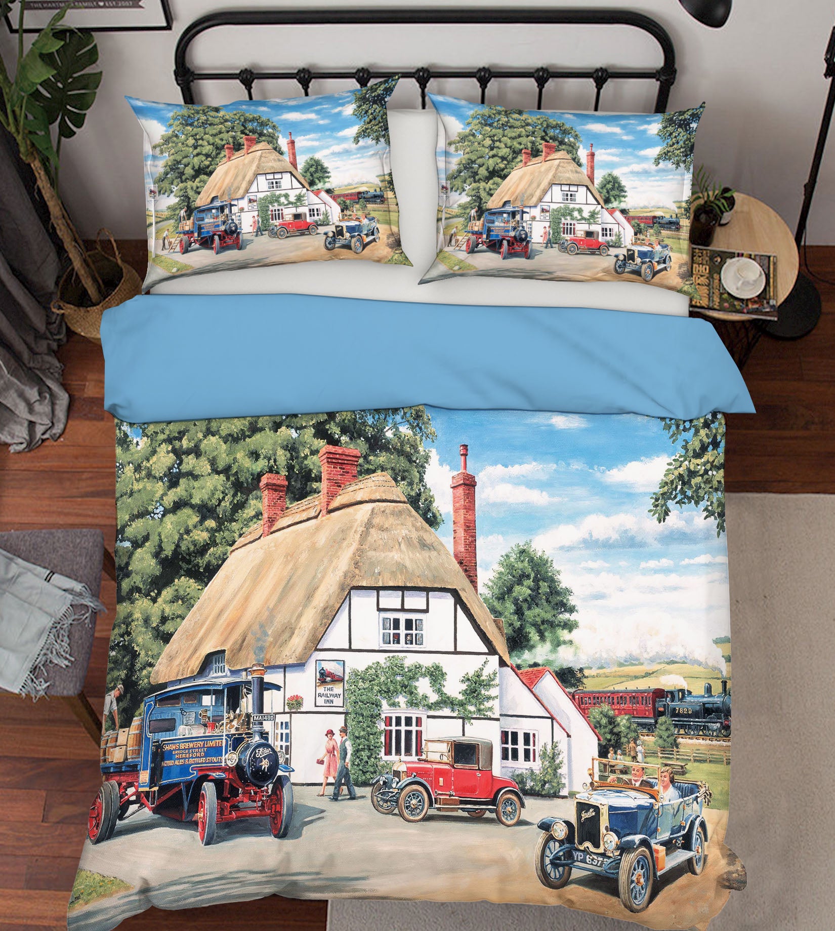 3D Delivery At The Railway Inn 2019 Trevor Mitchell bedding Bed Pillowcases Quilt